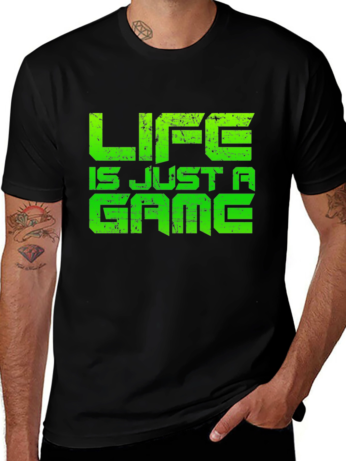 Variant 29 of Life is Just a Game Graphic T-Shirt - Gamer Style