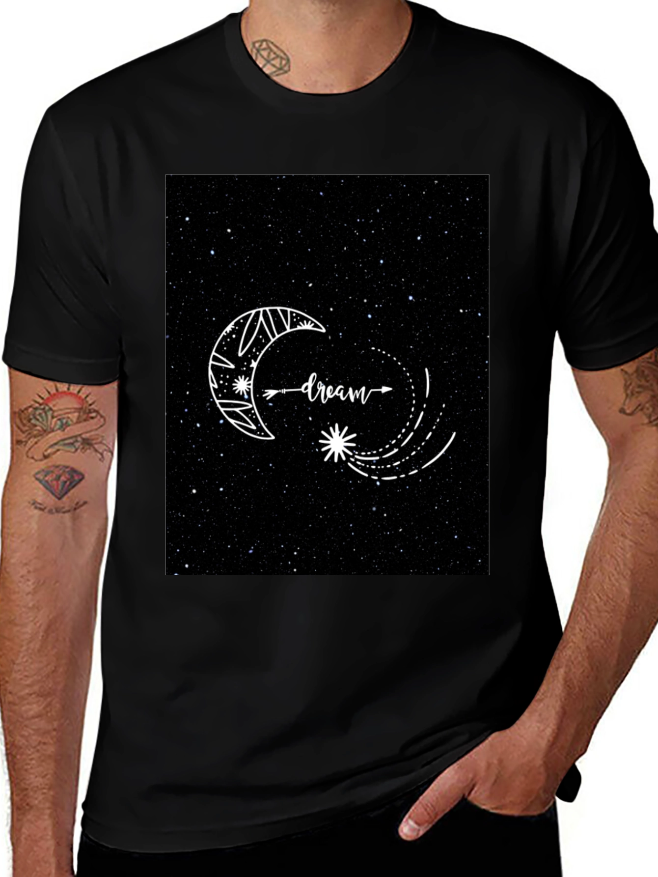 Variant 7 of Dreamy Starry Night Graphic T-Shirt