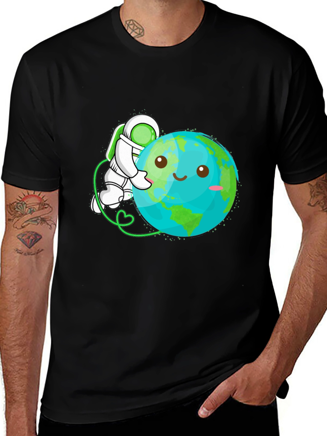 Variant 15 of Earth Hug T-Shirt: Space Lover Apparel