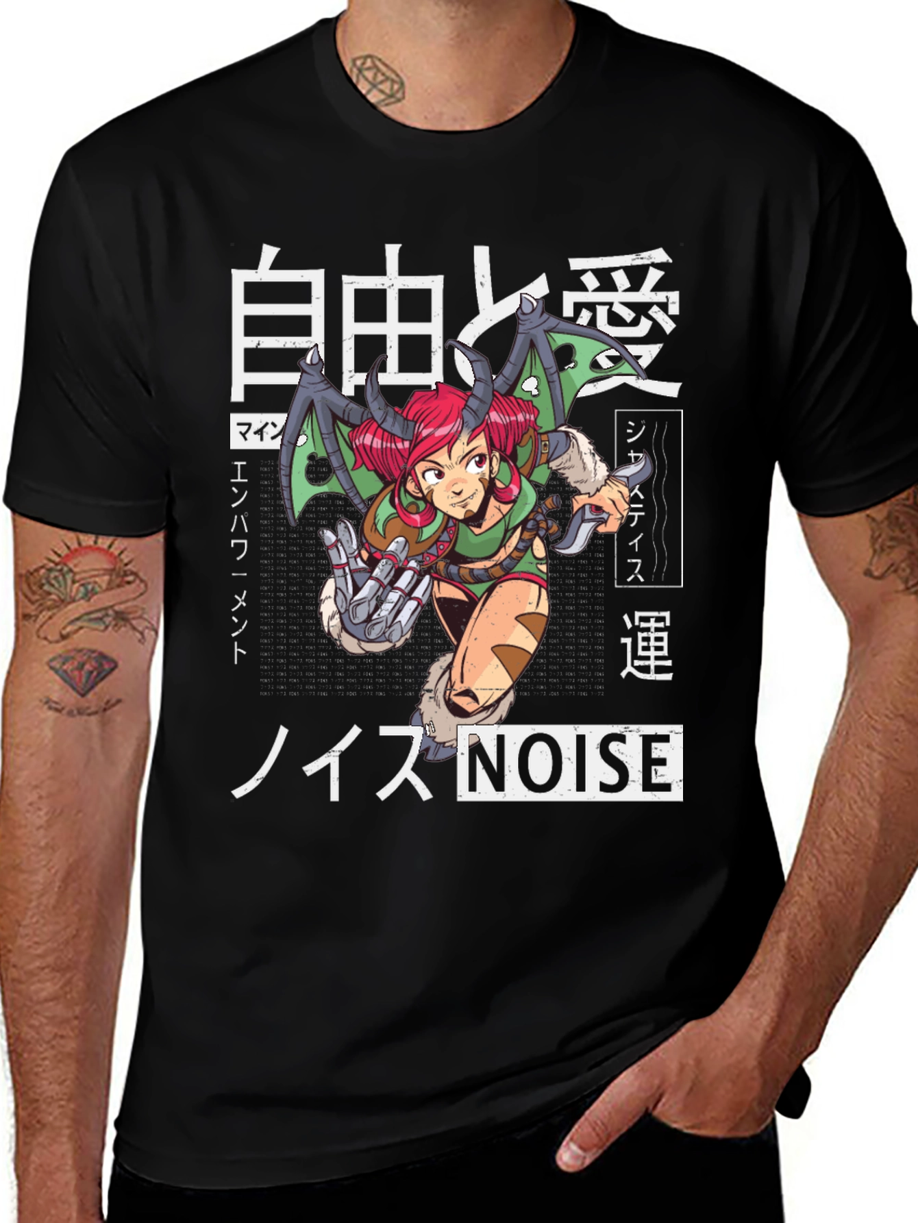 Variant 6 of Anime Style Graphic T-Shirt