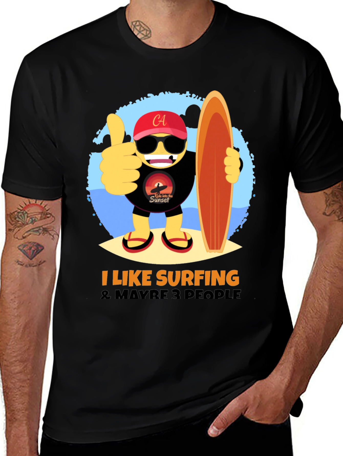 Variant 17 of I Like Surfing T-Shirt