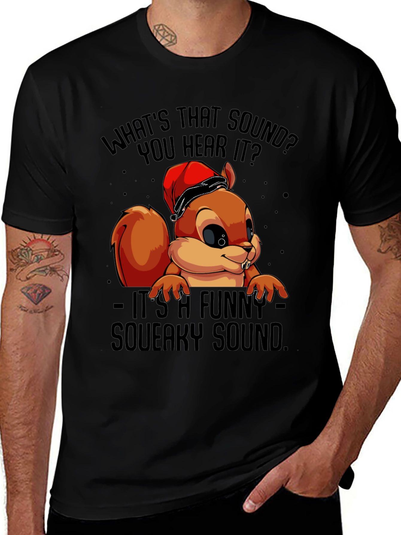 Variant 28 of Funny Squeaky Sound Squirrel Graphic T-Shirt