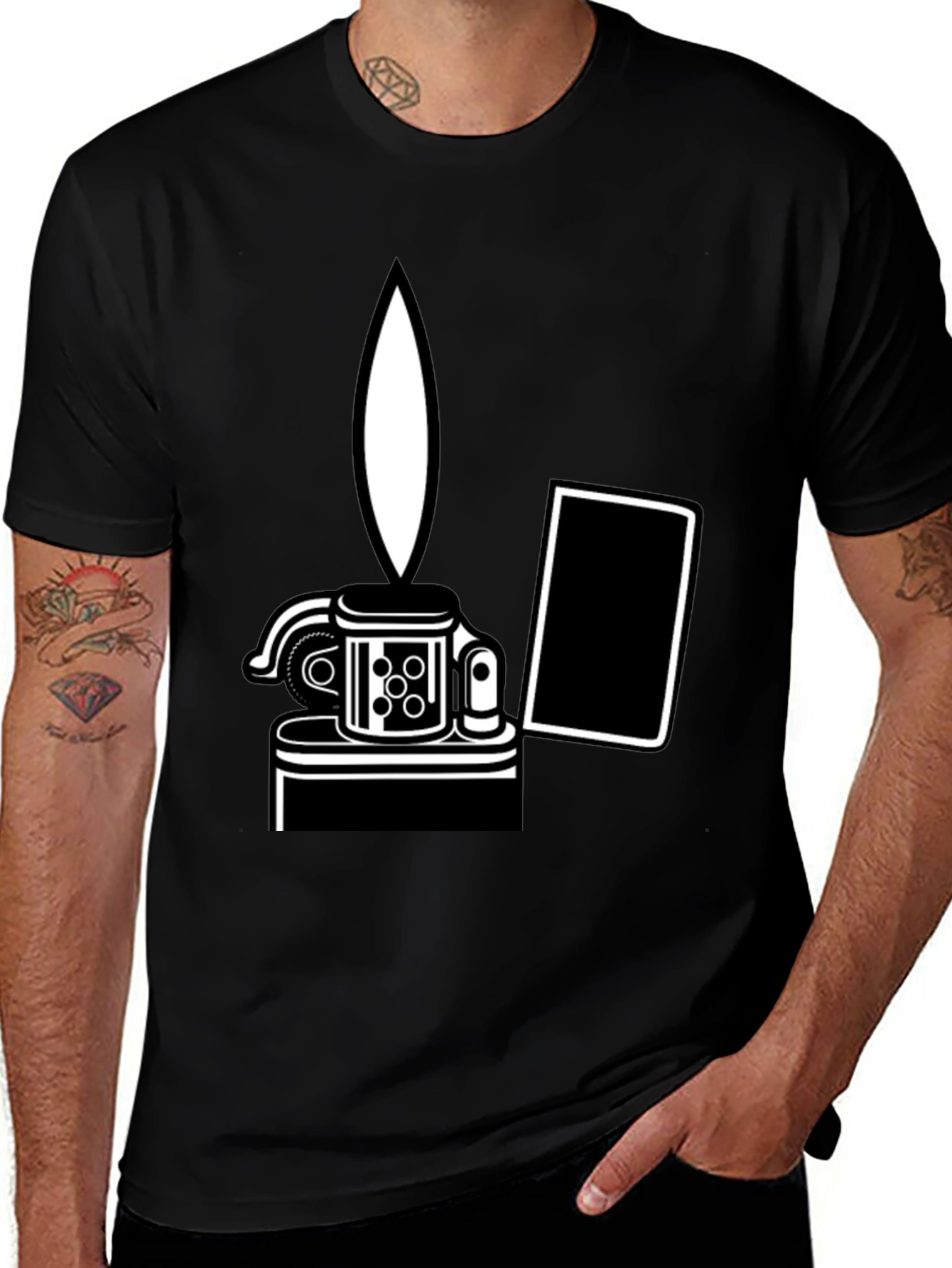 Variant 22 of Zippo Lighter Graphic Tee - Cool & Unique Design