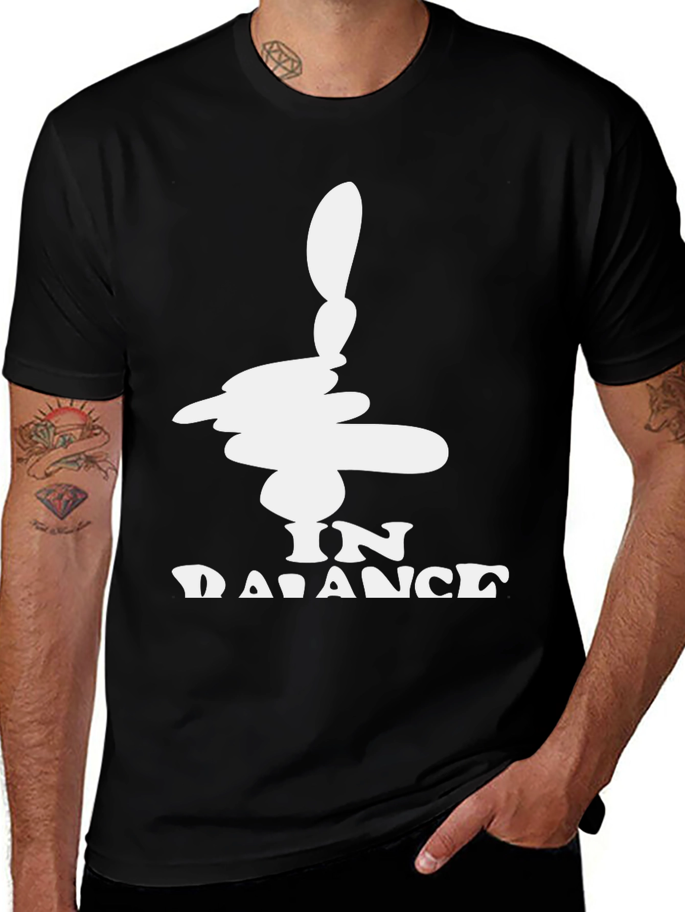 Variant 3 of In Balance Black Graphic Tee - Men's