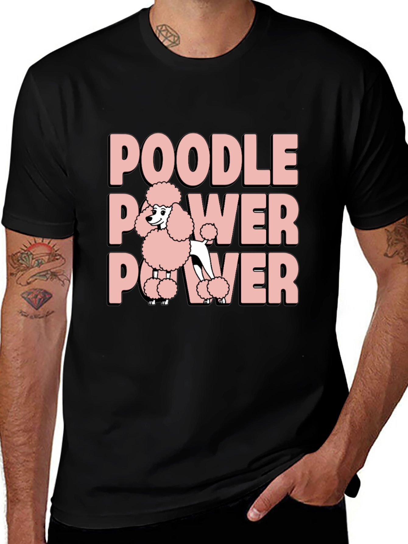 Variant 14 of Poodle Power Graphic Tee