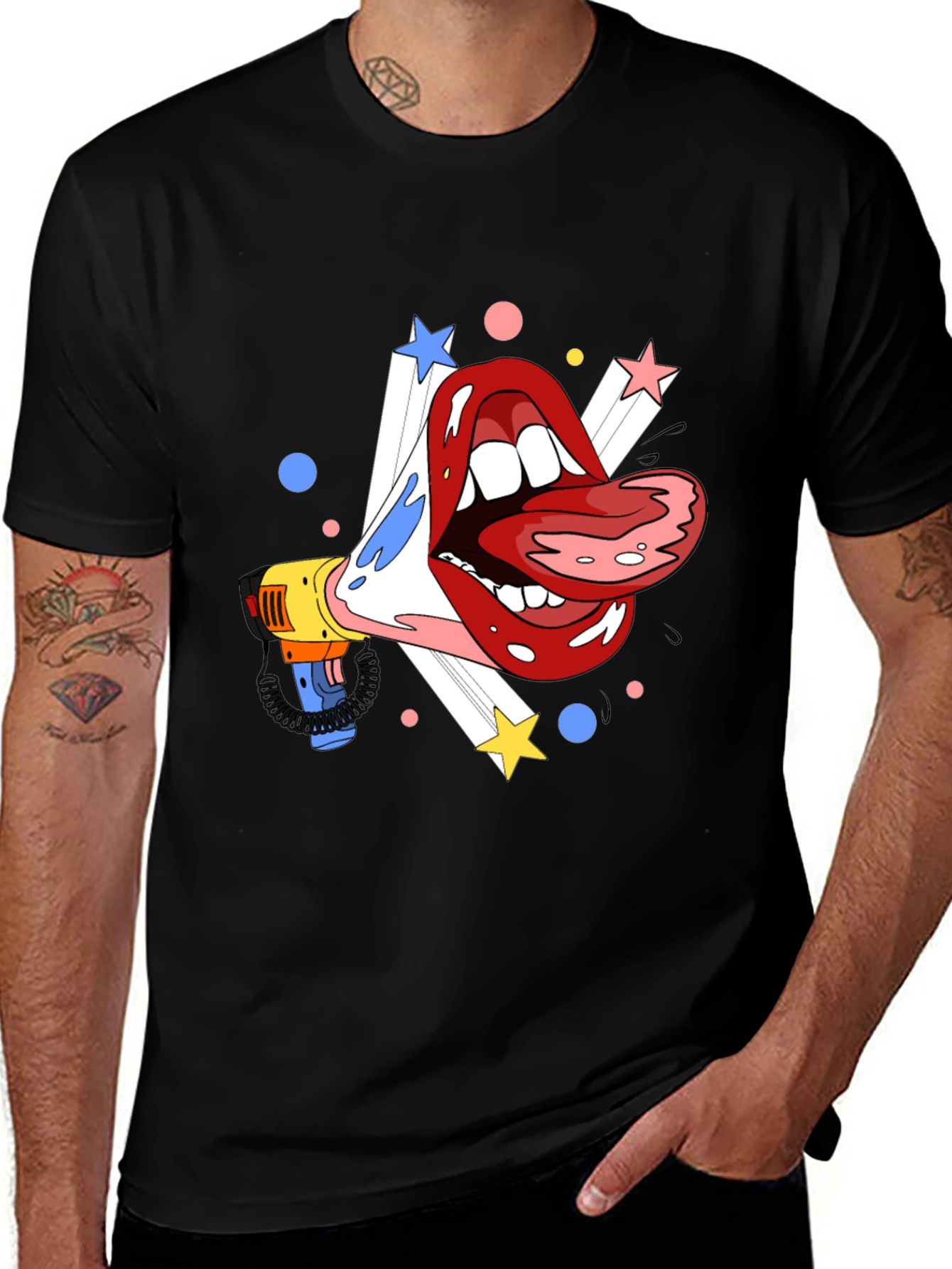 Variant 14 of Loud Mouth Graphic Tee - Bold and Expressive