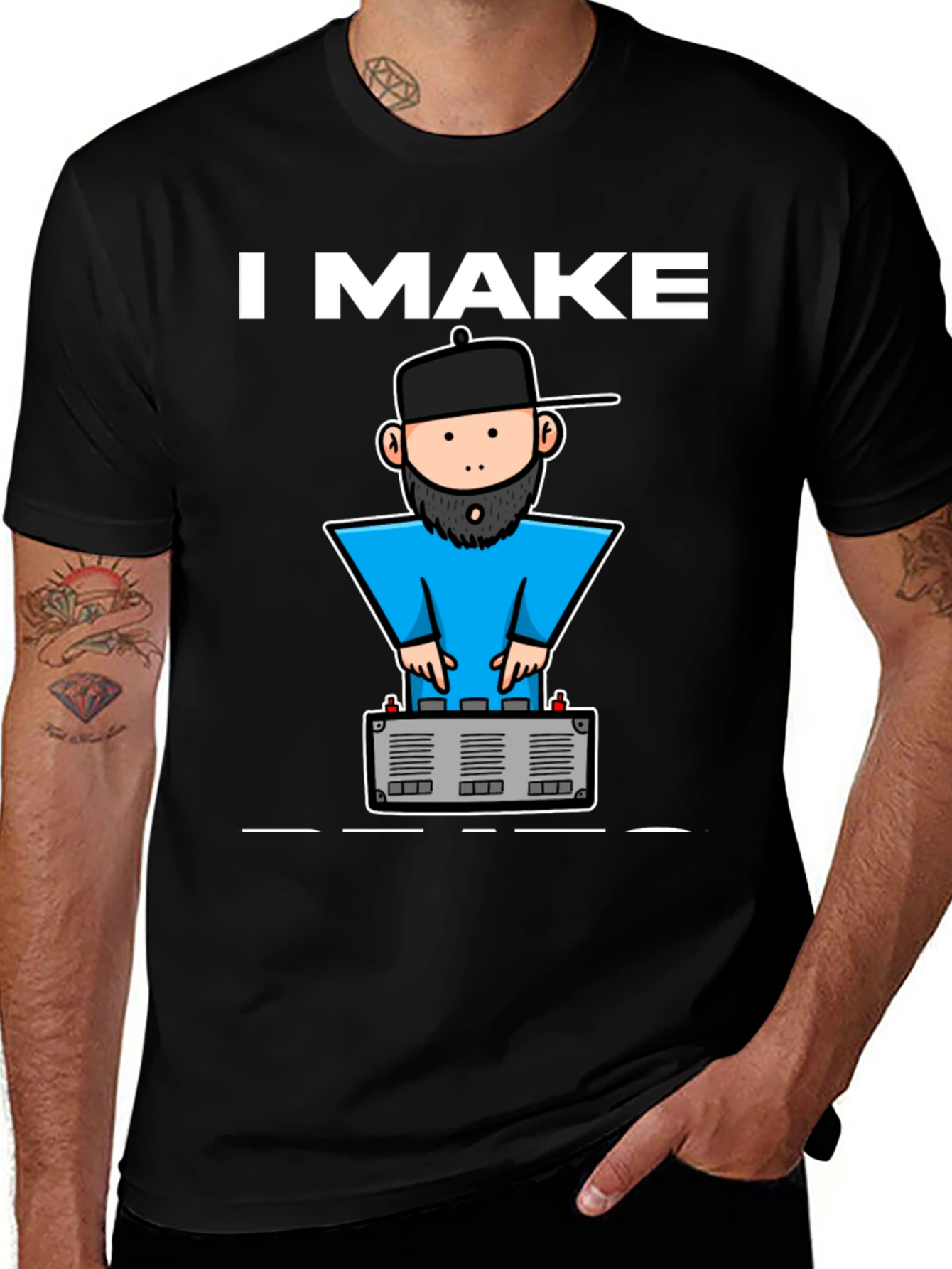 Variant 10 of DJ Graphic Tee - I Make Beats T-Shirt