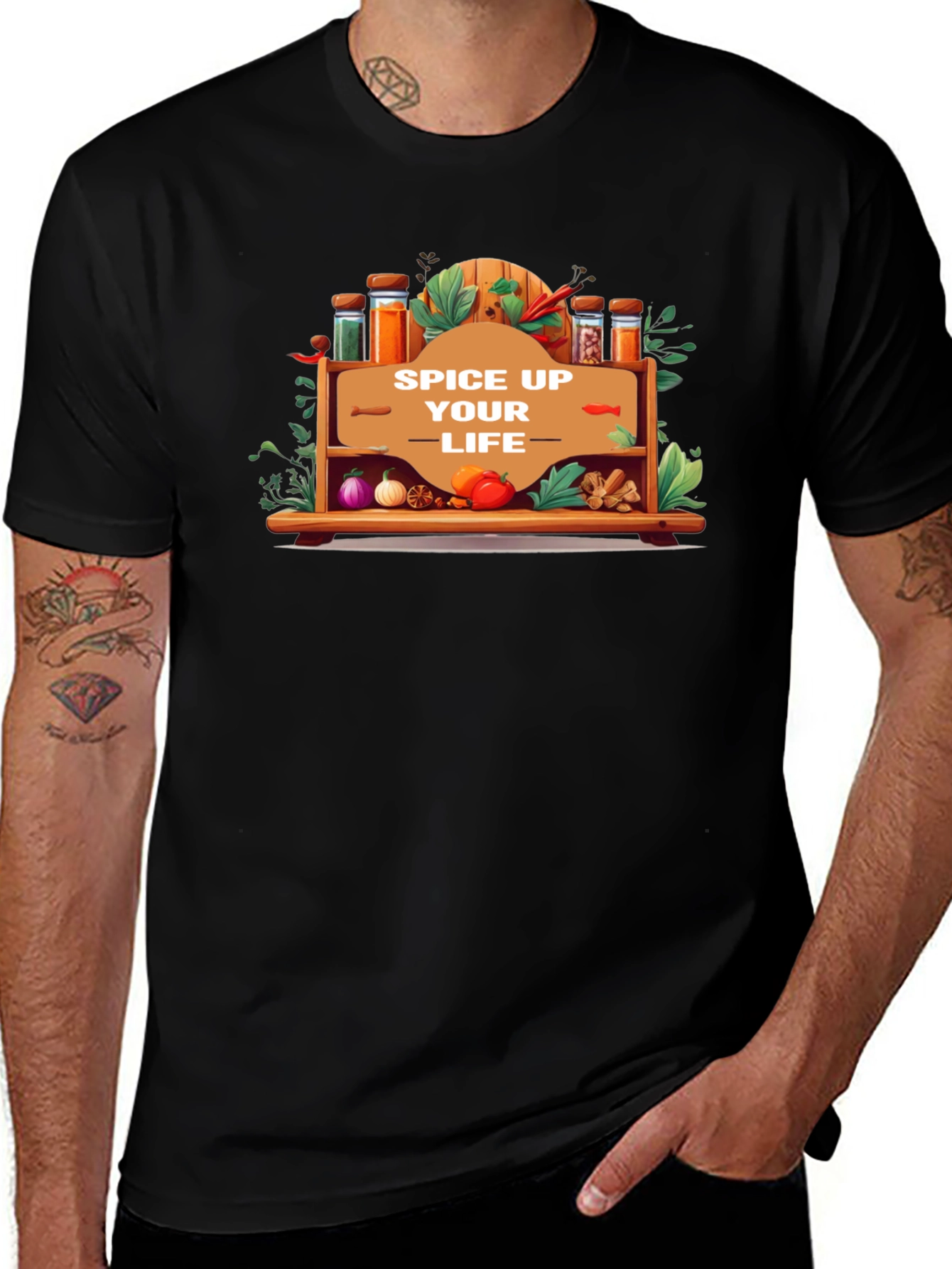 Variant 23 of Spice Up Your Life Black Graphic Tee