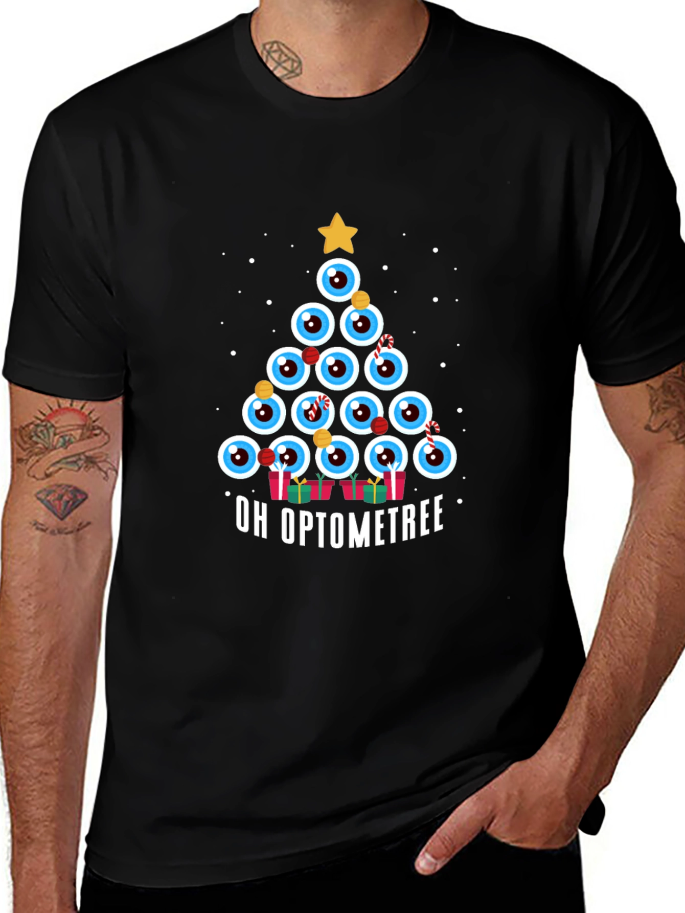 Oh Optometree! Funny Optometrist Christmas T-Shirt