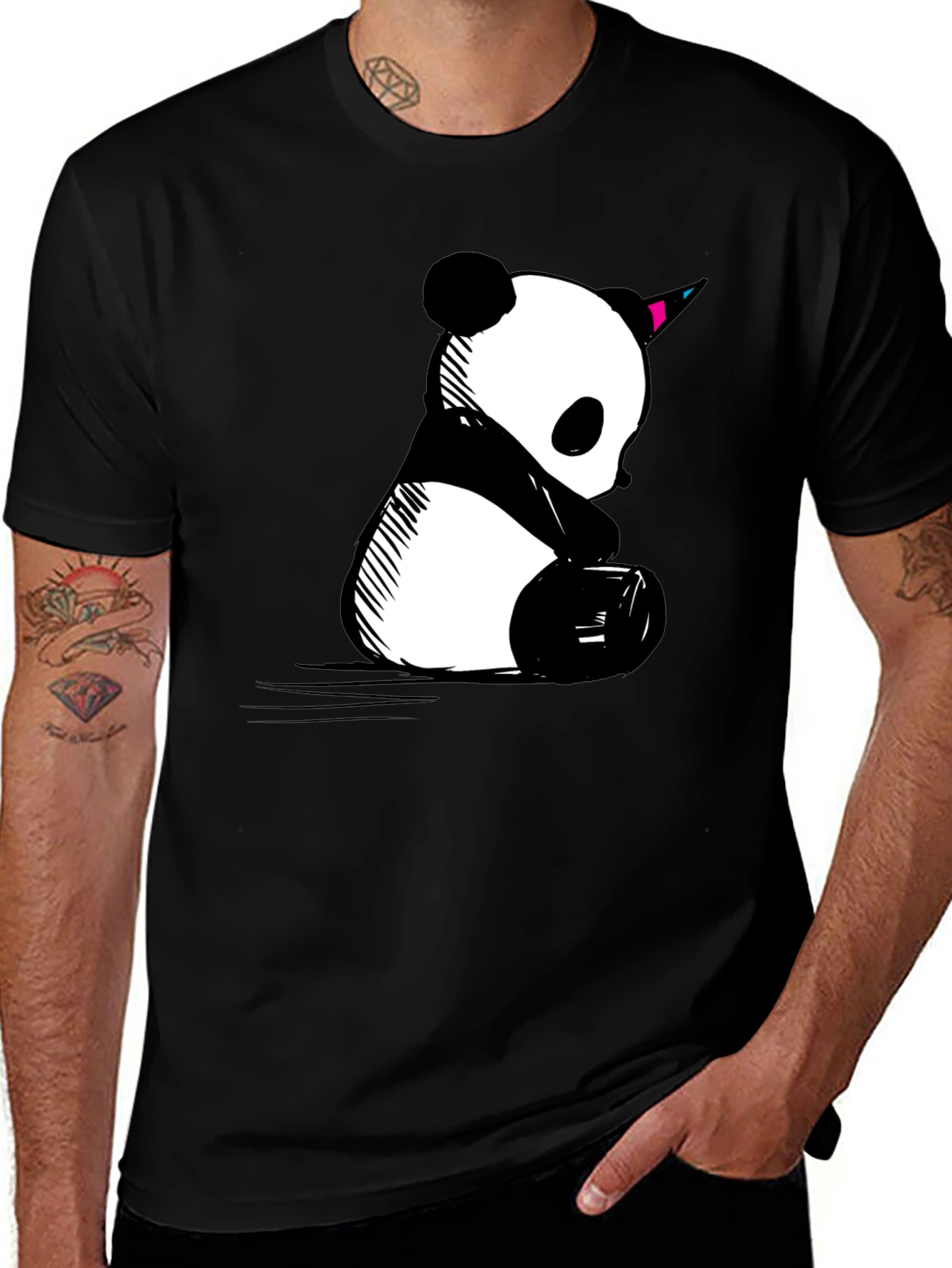 Variant 19 of Panda Party T-Shirt - Unique Graphic Tee