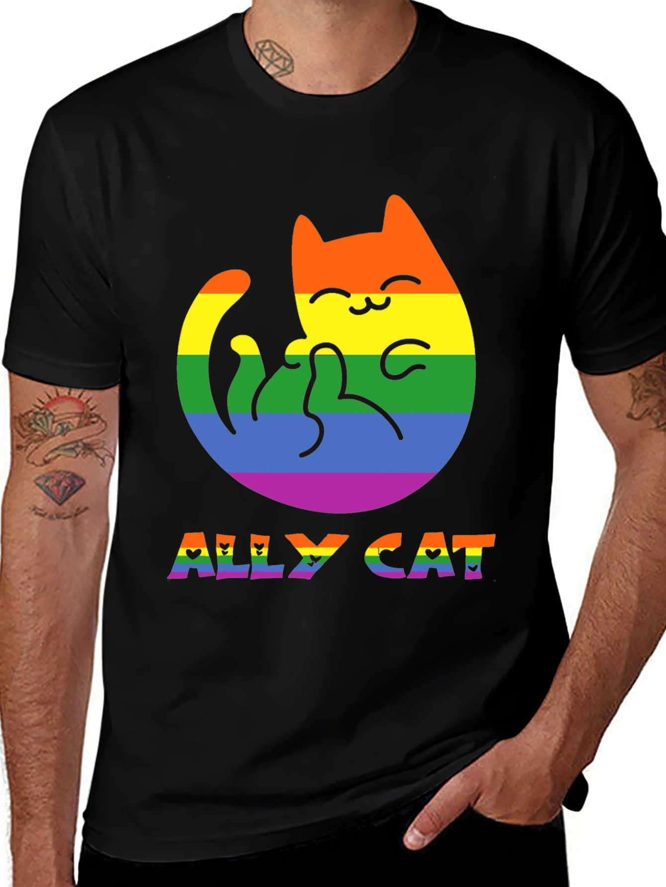 Variant 14 of Ally Cat Pride T-Shirt