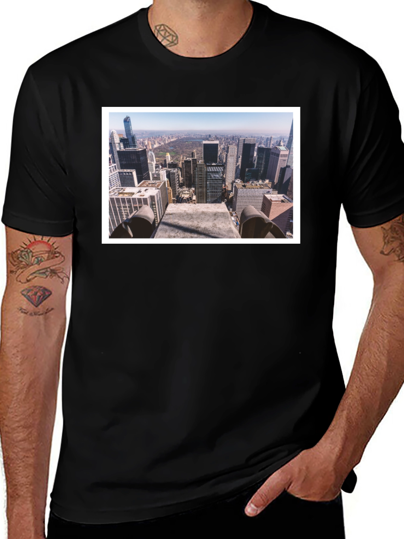 Variant 25 of Rooftop View Graphic Tee - Urban Style