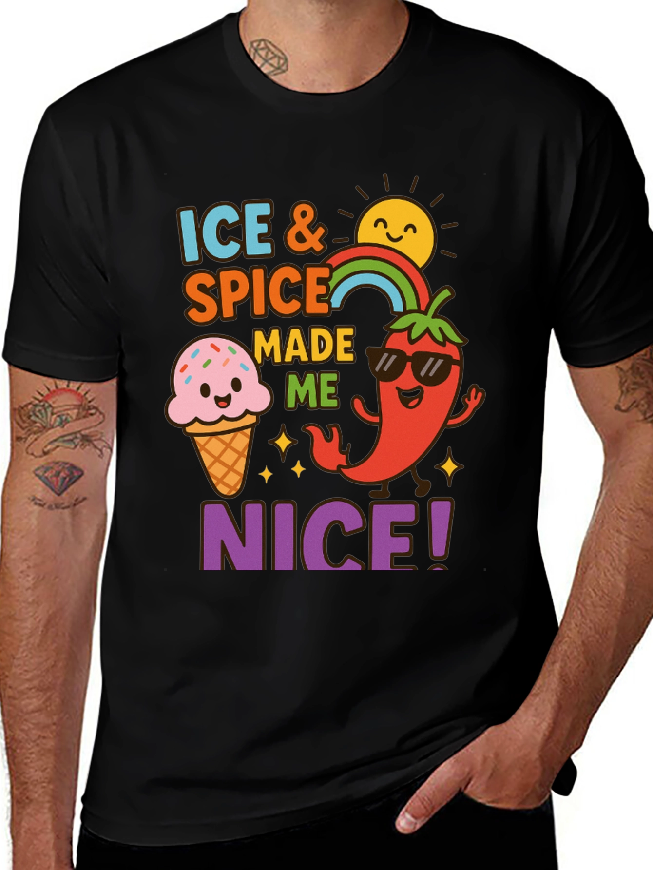 Variant 13 of Ice & Spice Made Me Nice T-Shirt