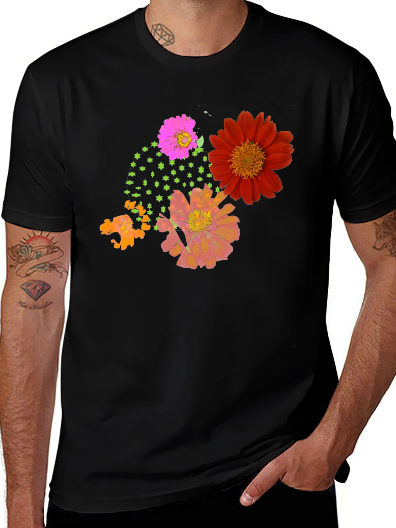 Variant 15 of Floral Graphic Print Tee