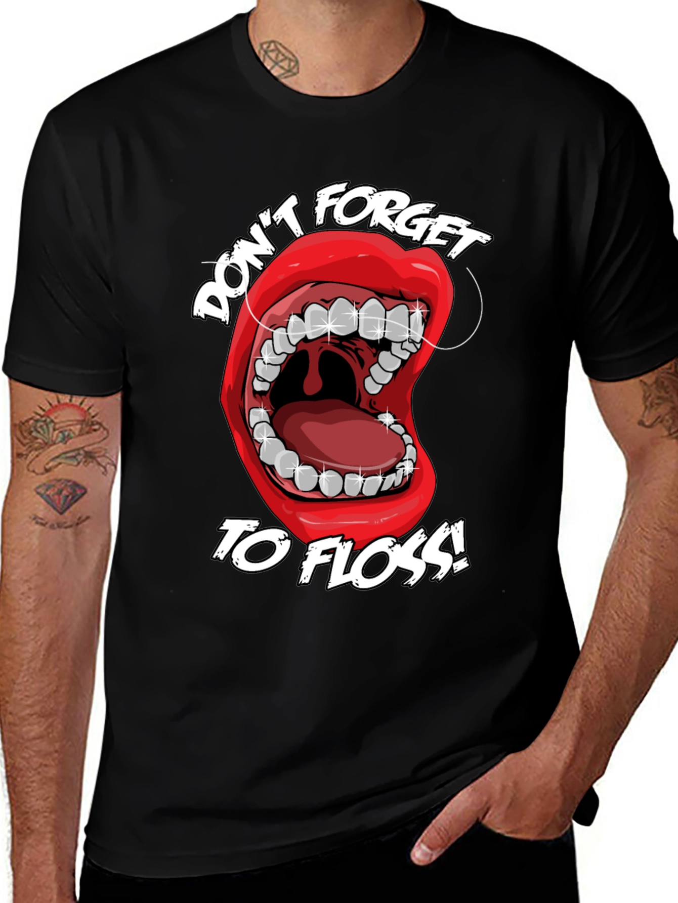 Variant 23 of Don't Forget to Floss! Graphic T-Shirt