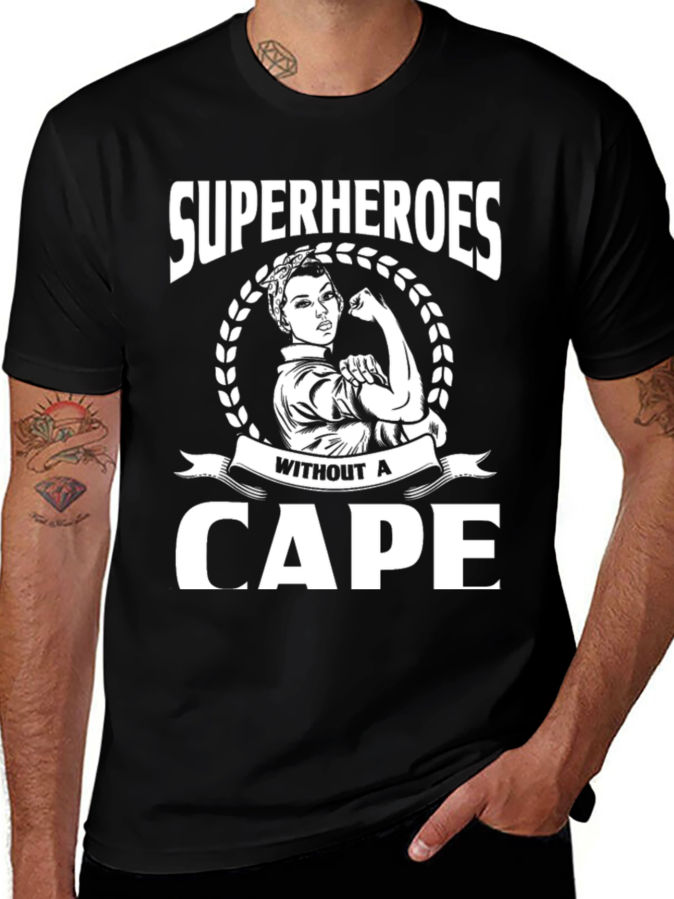 Variant 12 of Superheroes Without A Cape T-Shirt