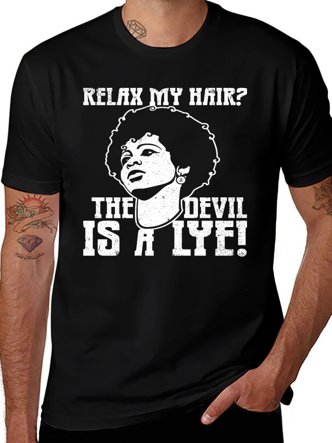 Variant 14 of Relax My Hair? The Devil Is A Lye! T-Shirt