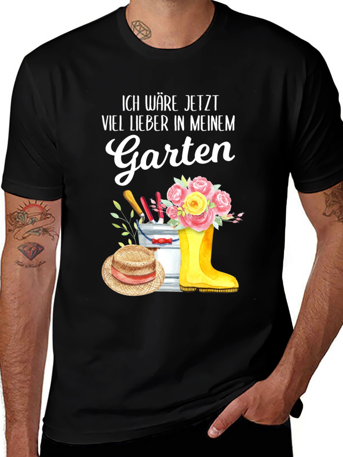 Variant 20 of Gardening T-Shirt - Ich wäre jetzt viel lieber in meinem Garten