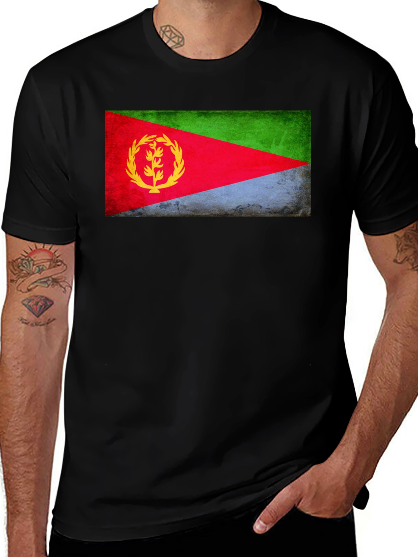 Variant 13 of Eritrea Flag T-Shirt - Patriotic Pride Tee