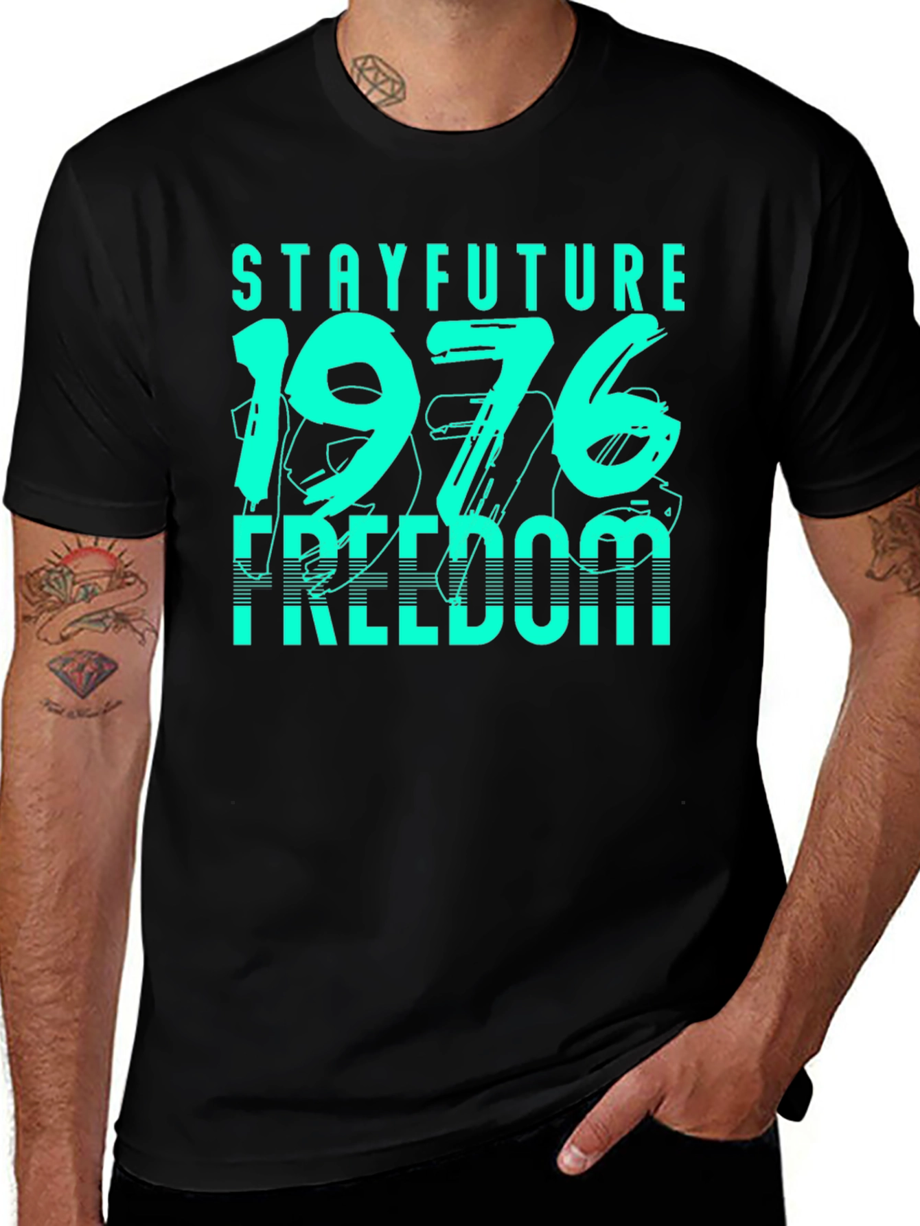 Variant 22 of Stay Future 1976 Freedom Graphic Tee