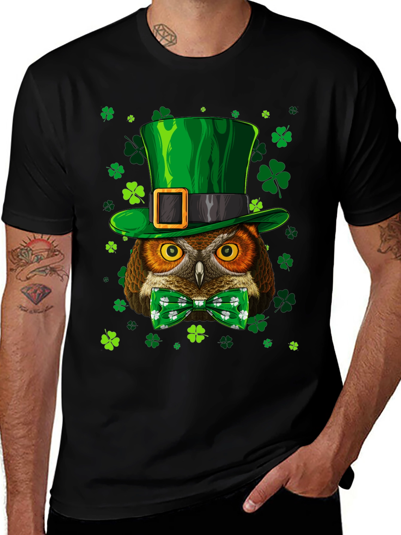 Variant 11 of St. Patrick's Day Owl T-Shirt