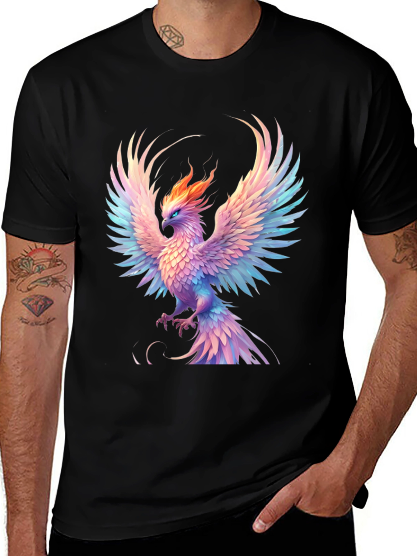 Phoenix Graphic Black T-Shirt