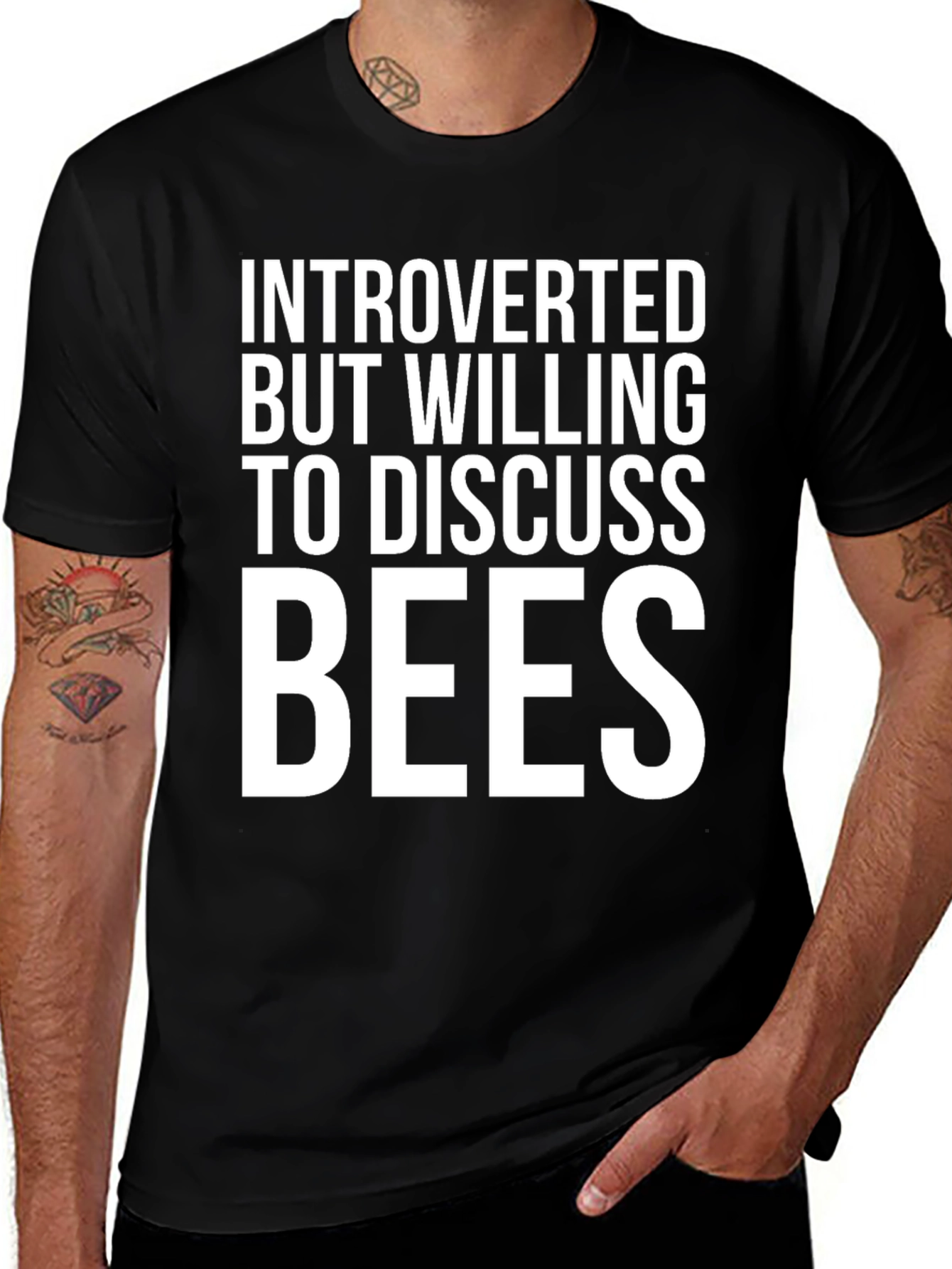 Variant 25 of Introverted But Willing To Discuss Bees T-Shirt