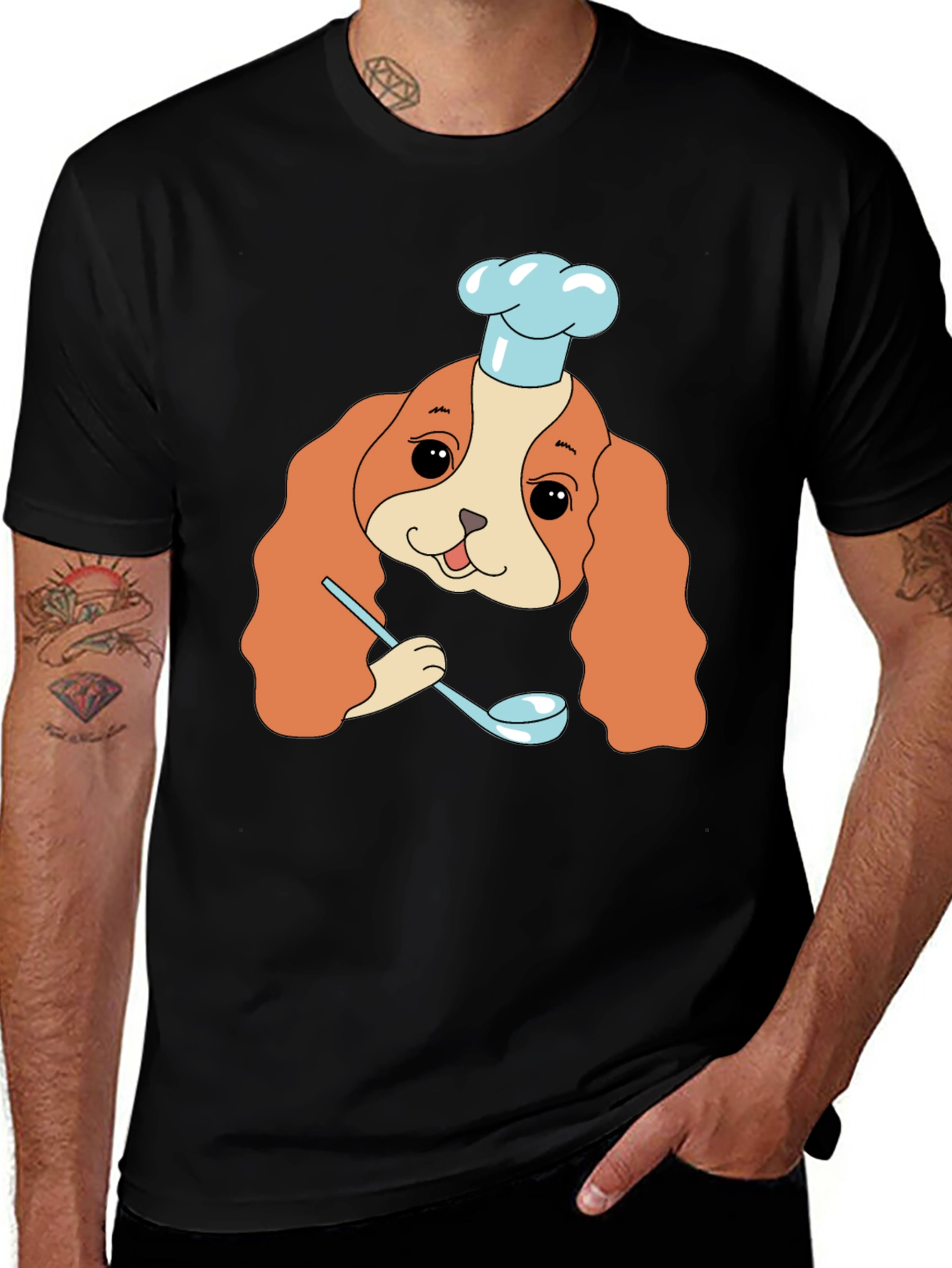 Dog Chef T-Shirt - Cartoon Style