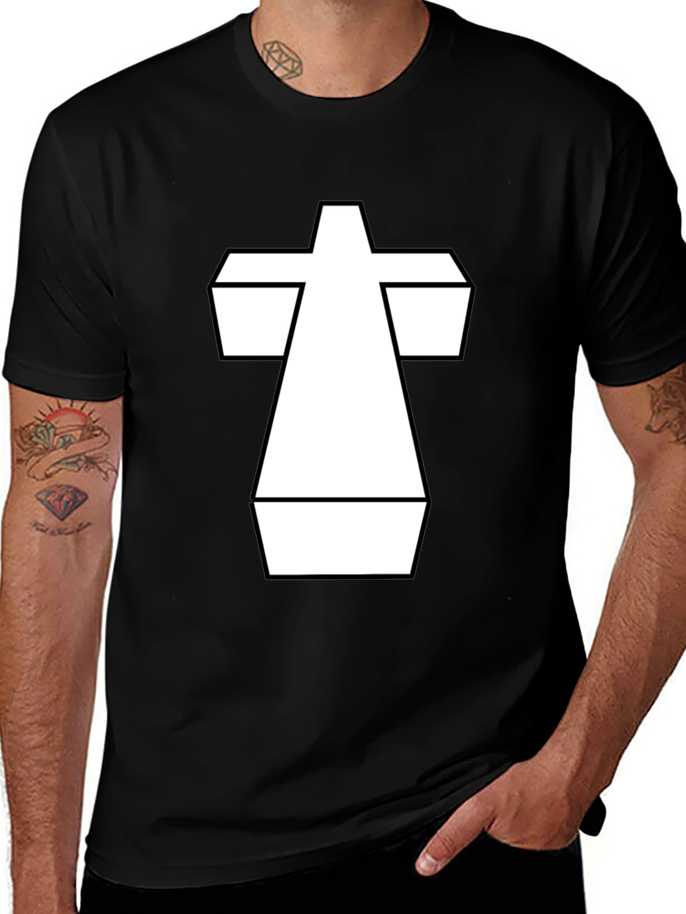 Variant 16 of Abstract Graphic Black T-Shirt