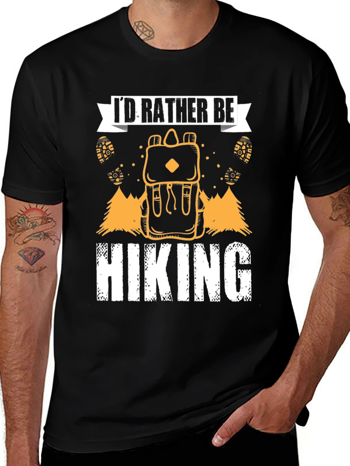 Variant 28 of I'd Rather Be Hiking Graphic Tee