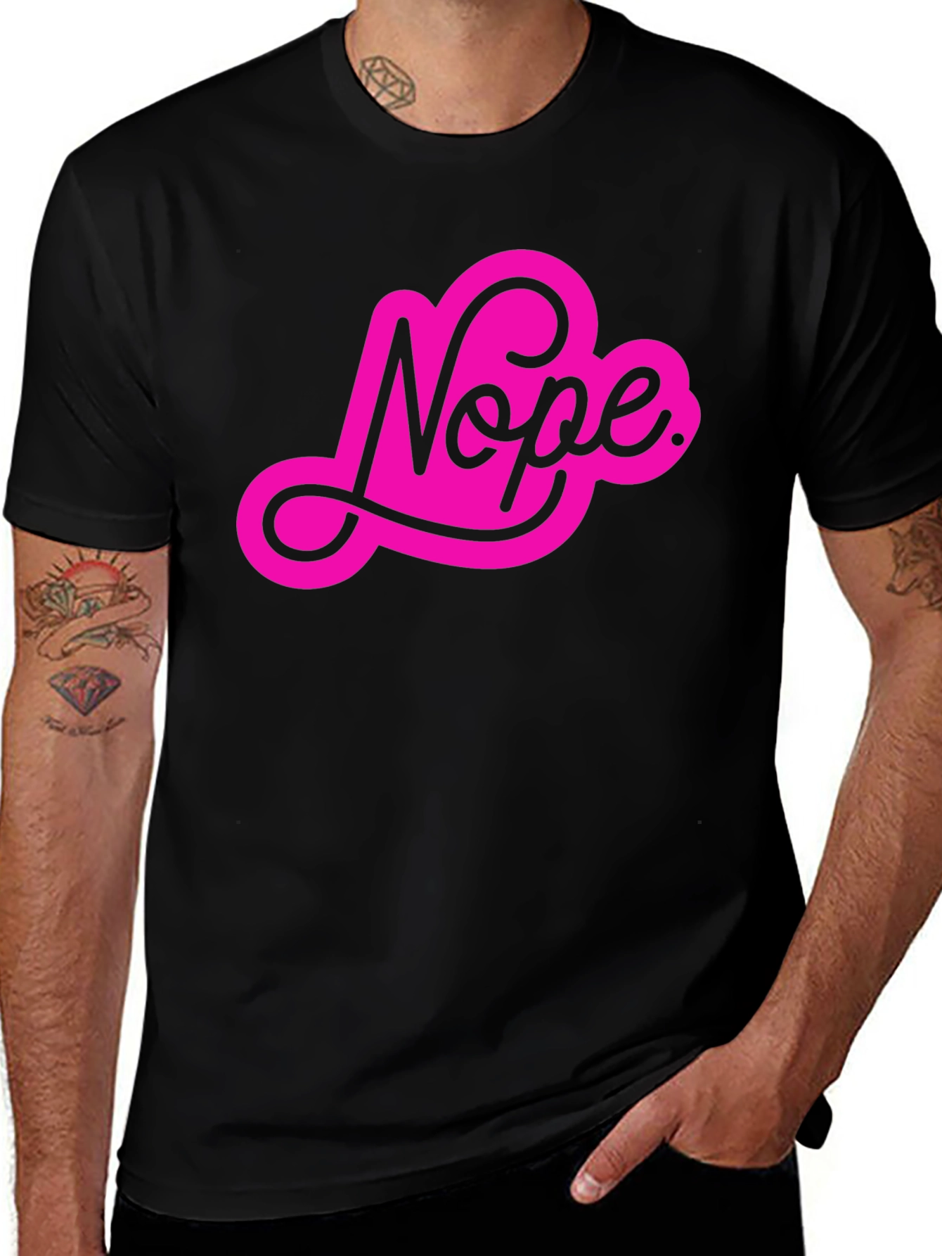 Variant 25 of Nope Graphic T-Shirt - Fun & Casual Style