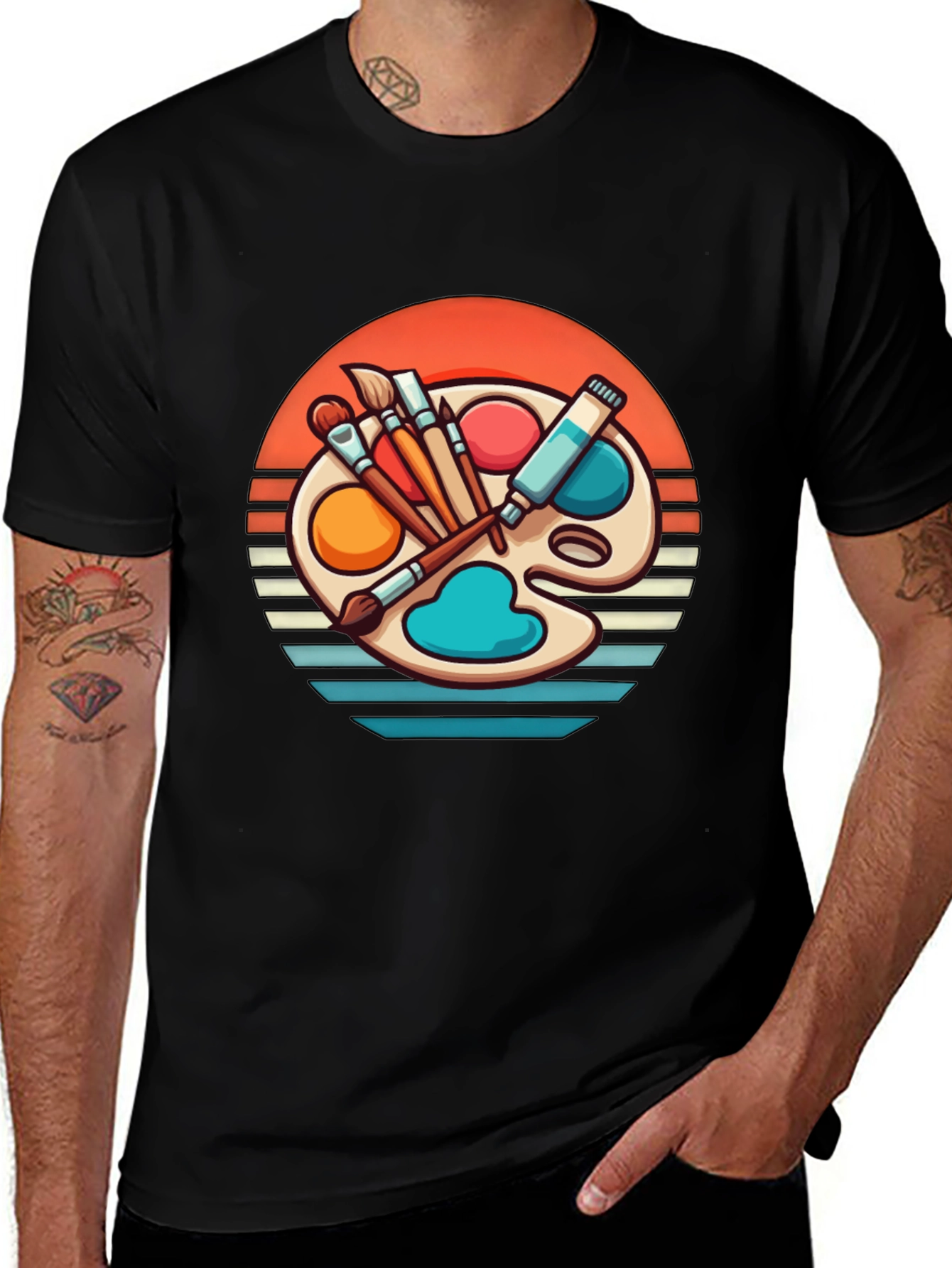 Artist Palette T-Shirt - Creative Art Lover Tee