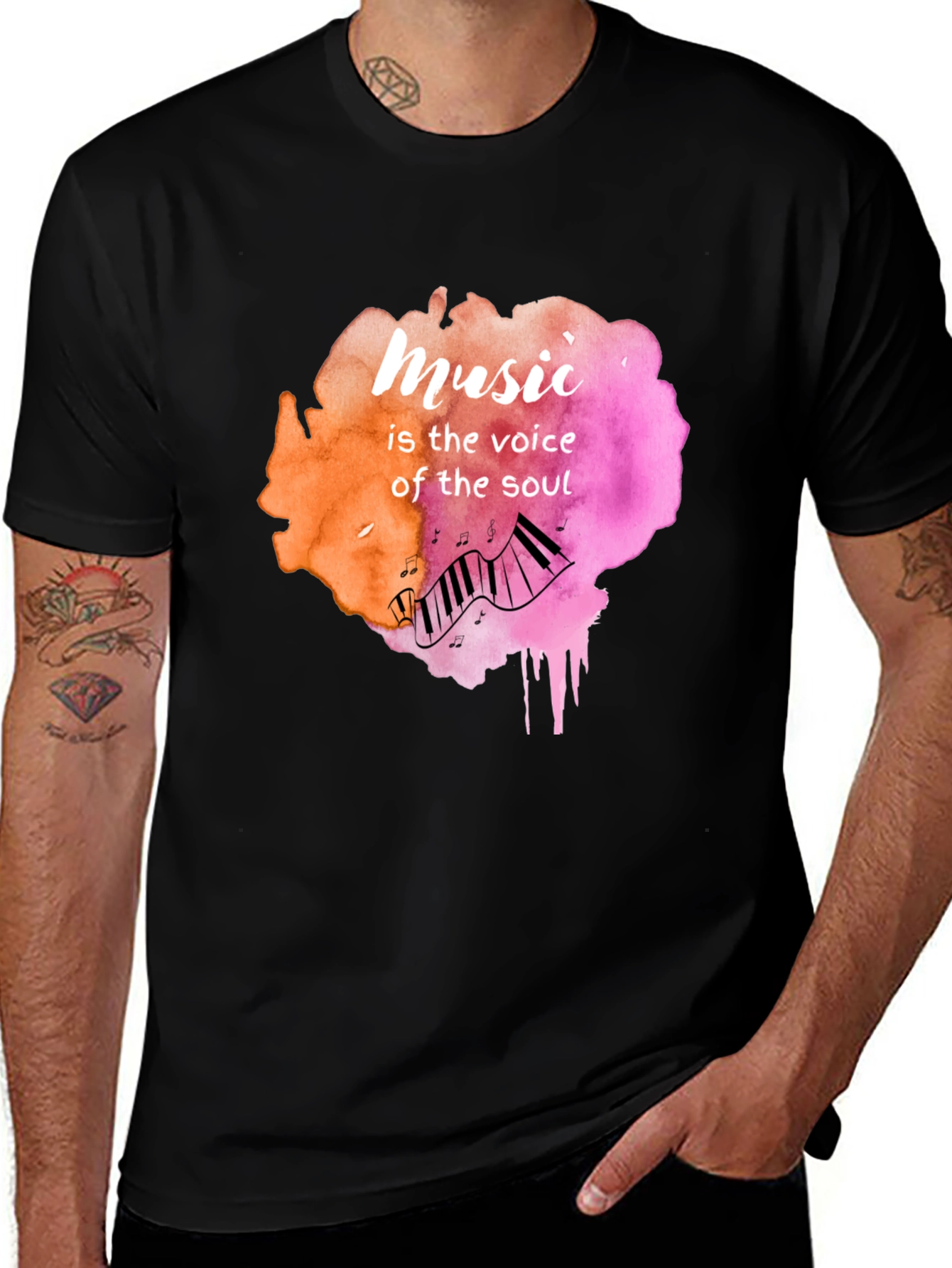 Variant 9 of Music is the Voice of the Soul Graphic Tee