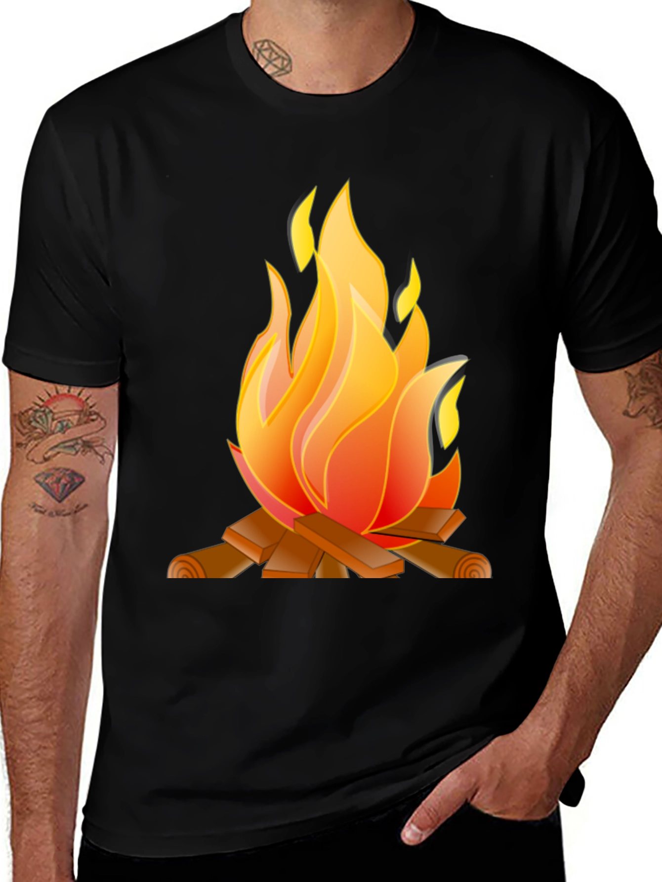 Variant 19 of Campfire Graphic Tee - Cozy & Stylish