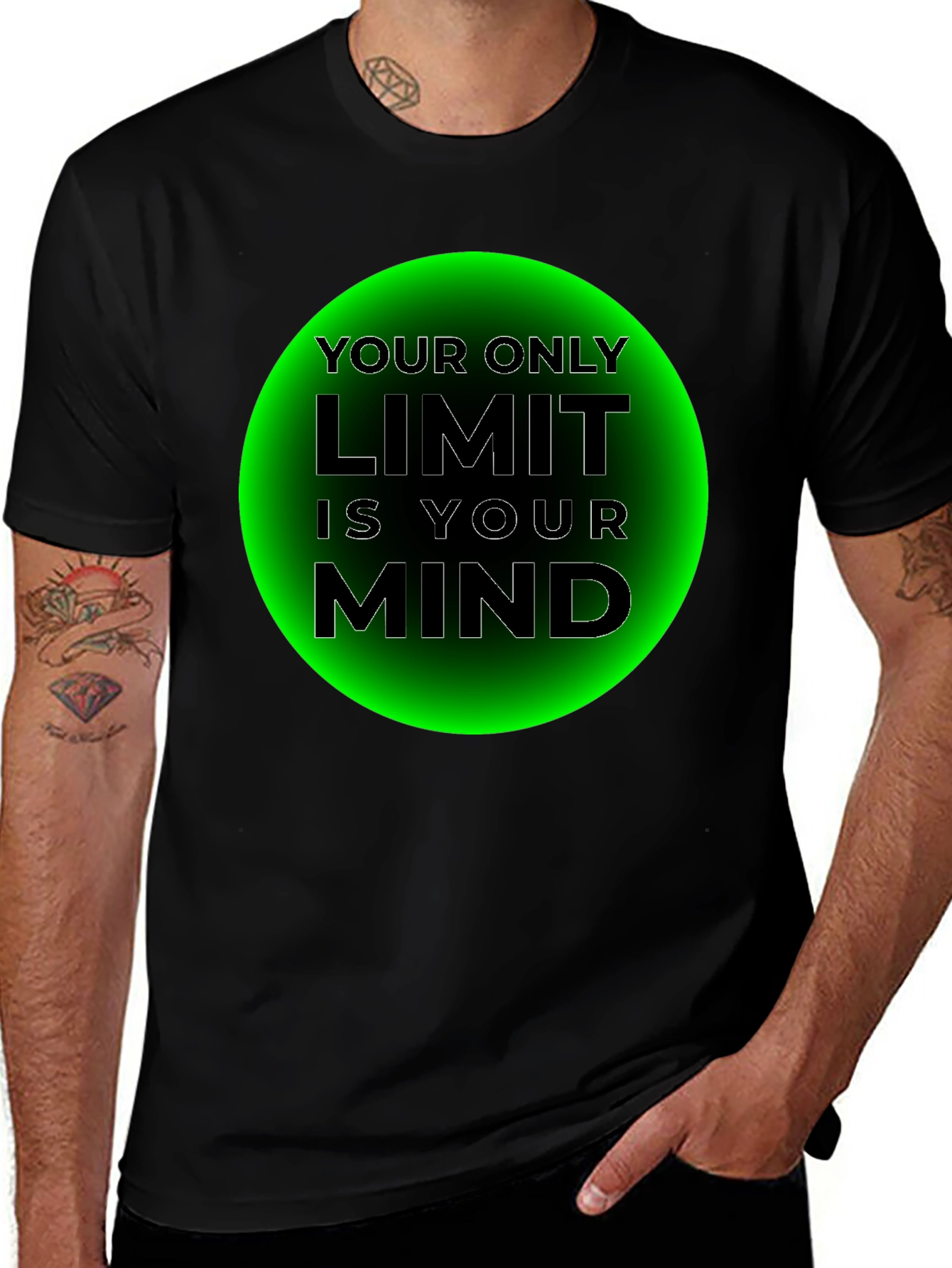 Black Limit is Your Mind Graphic T-Shirt main image