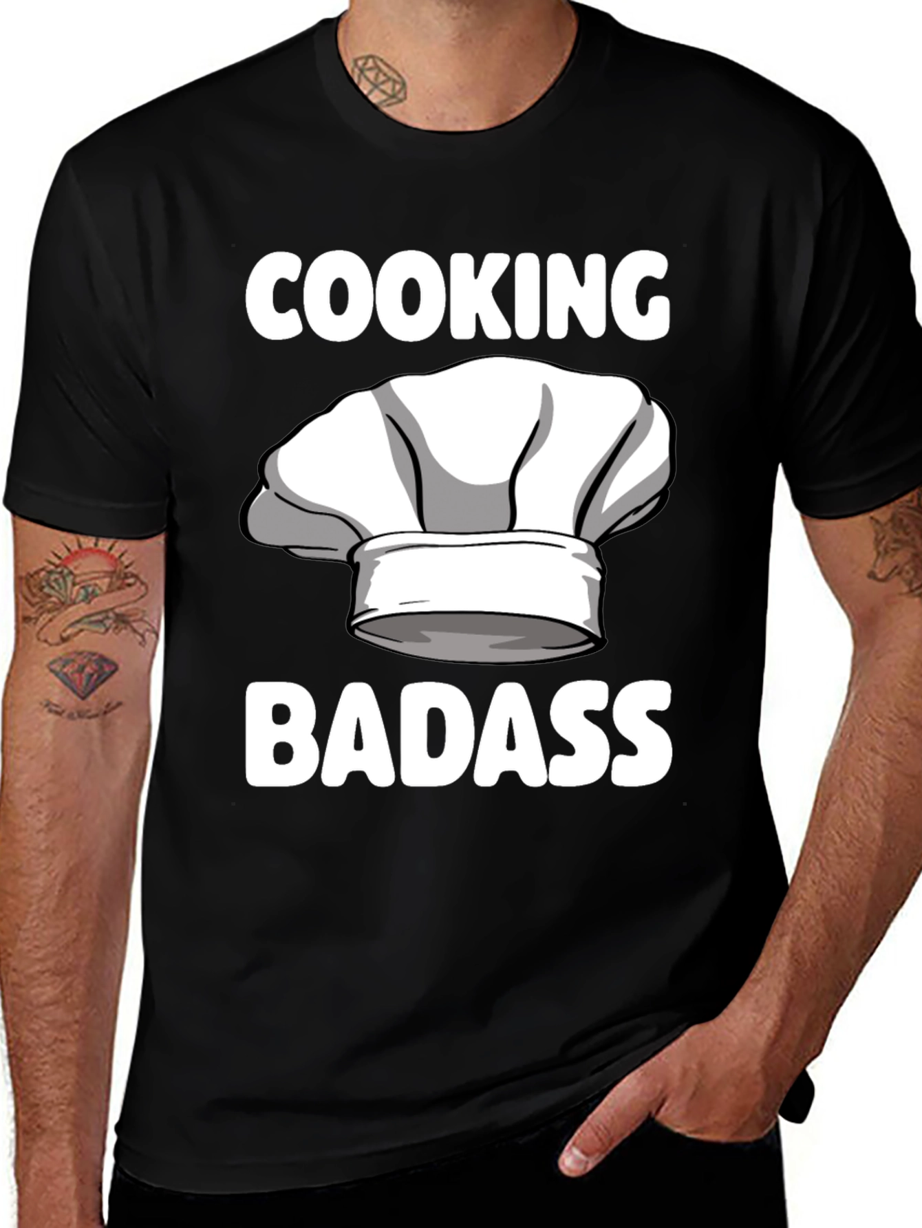 Variant 11 of Cooking Badass T-Shirt Chef Humor Tee
