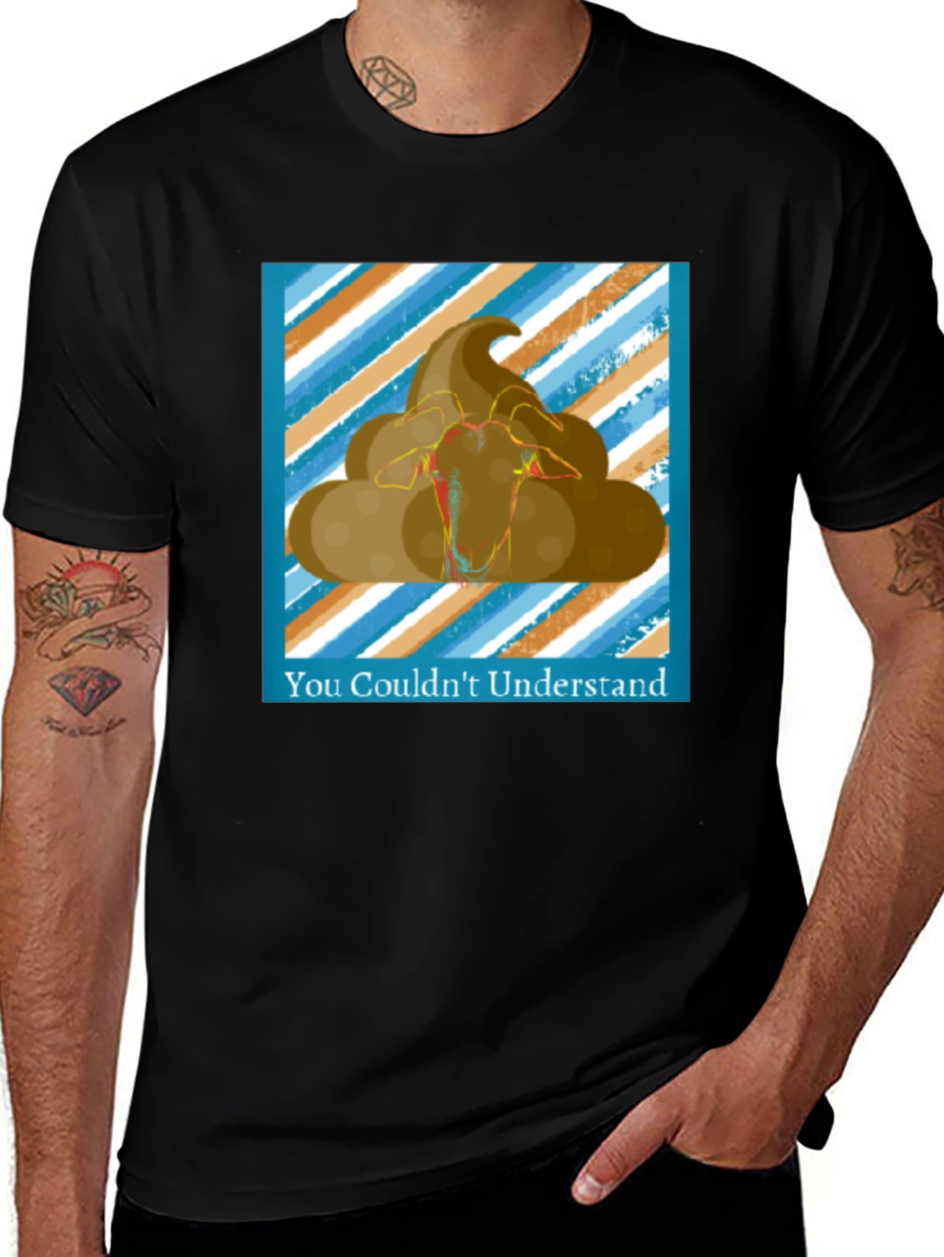 Variant 13 of Funny Goat Poop T-Shirt - You Couldn't Understand