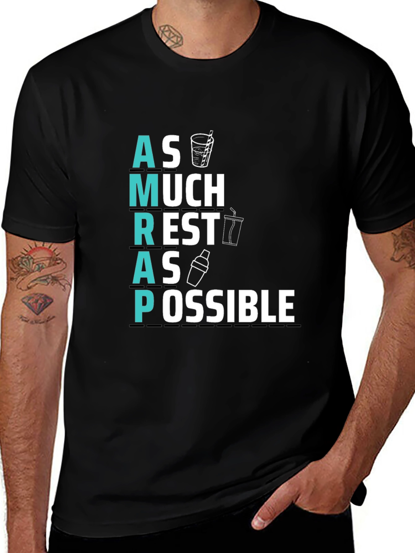 Variant 10 of As Much Rest As Possible Funny T-Shirt