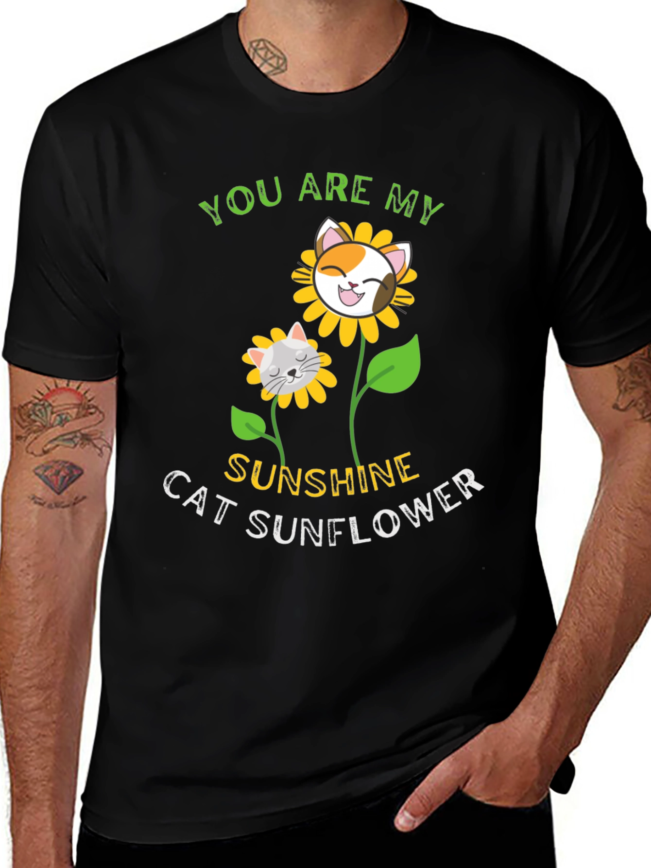 You Are My Cat Sunshine Sunflower T-Shirt