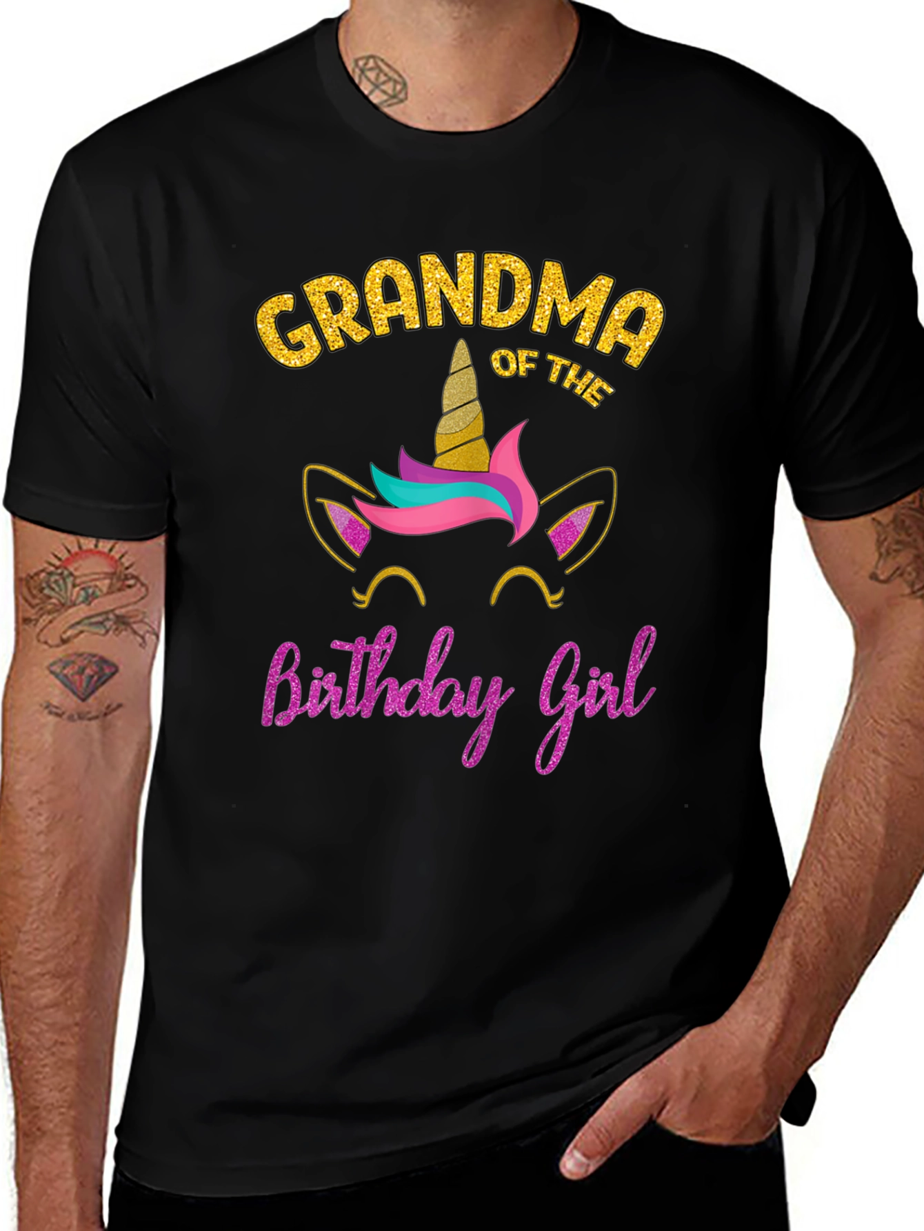 Variant 3 of Grandma of the Birthday Girl Unicorn T-Shirt