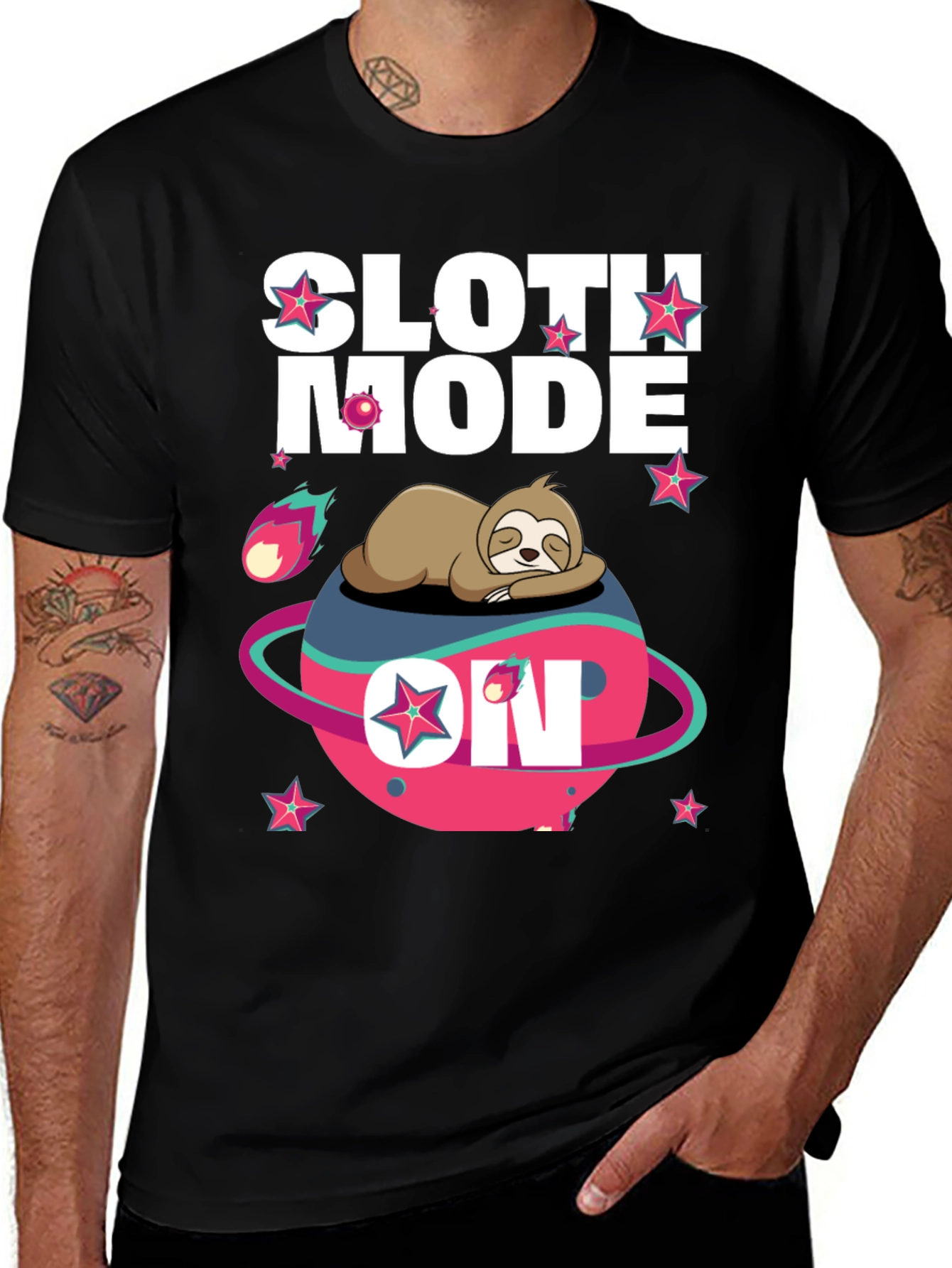 Variant 22 of Sloth Mode On T-Shirt