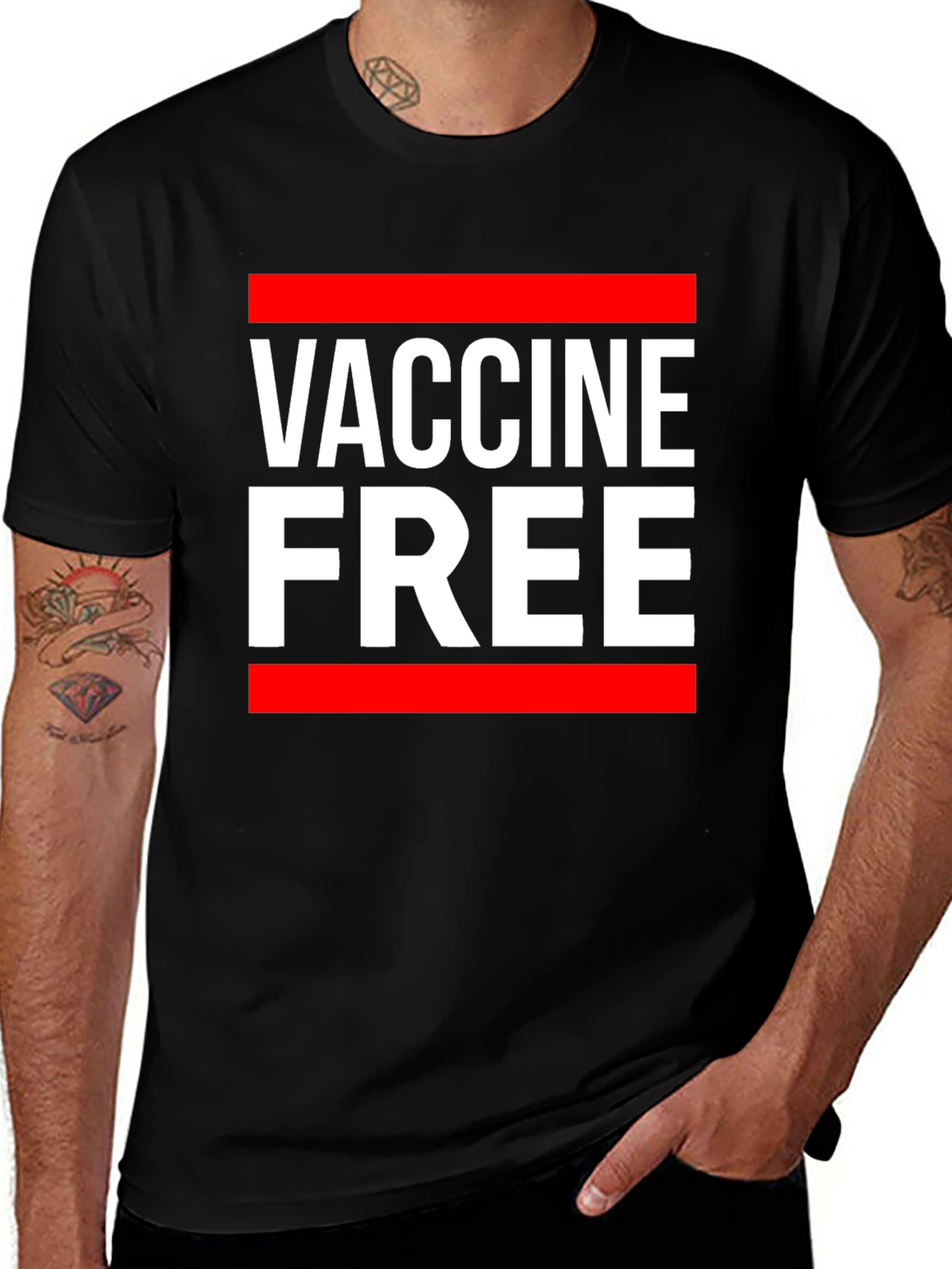 Variant 6 of Vaccine Free Statement T-Shirt