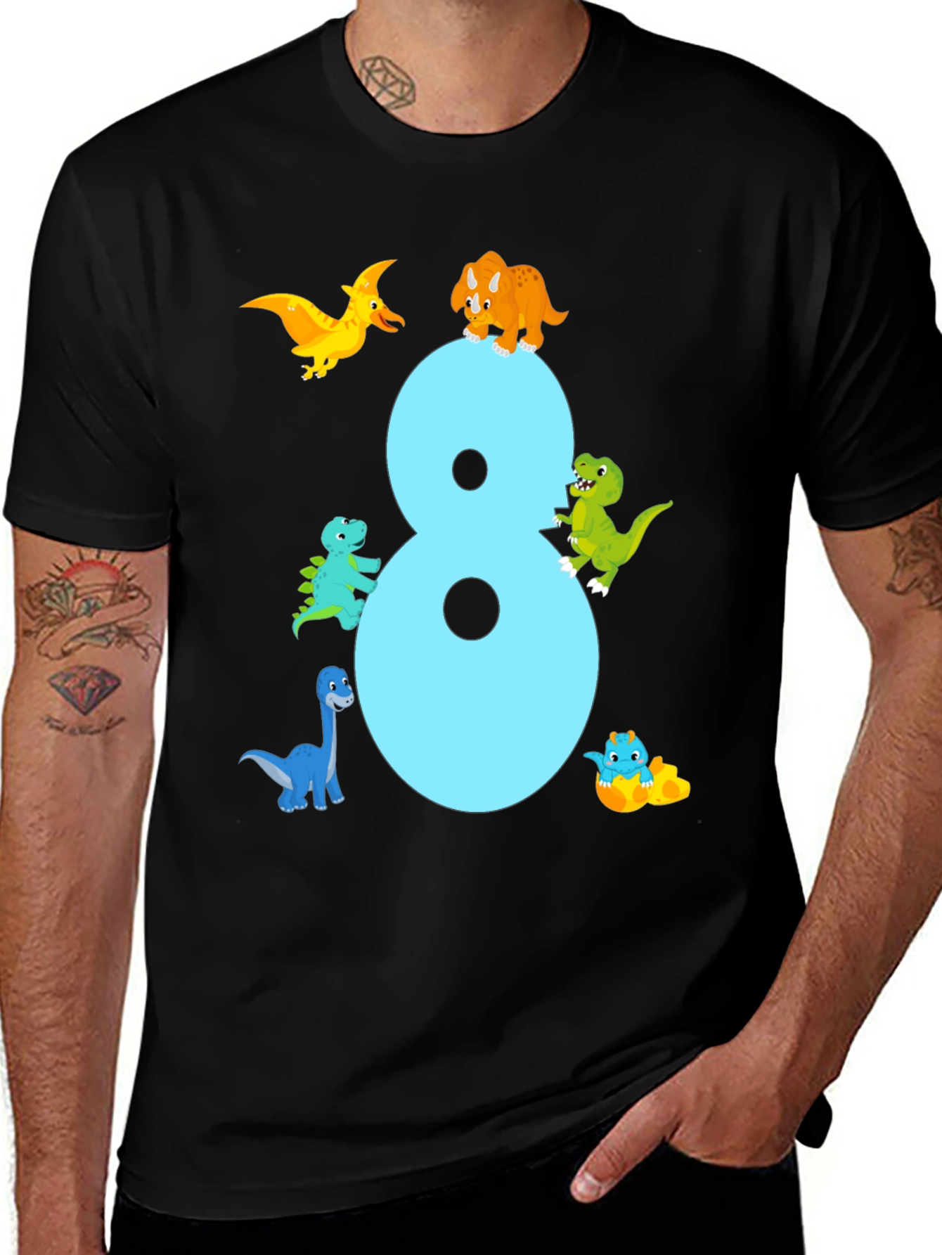 Dinosaur 8th Birthday T-Shirt