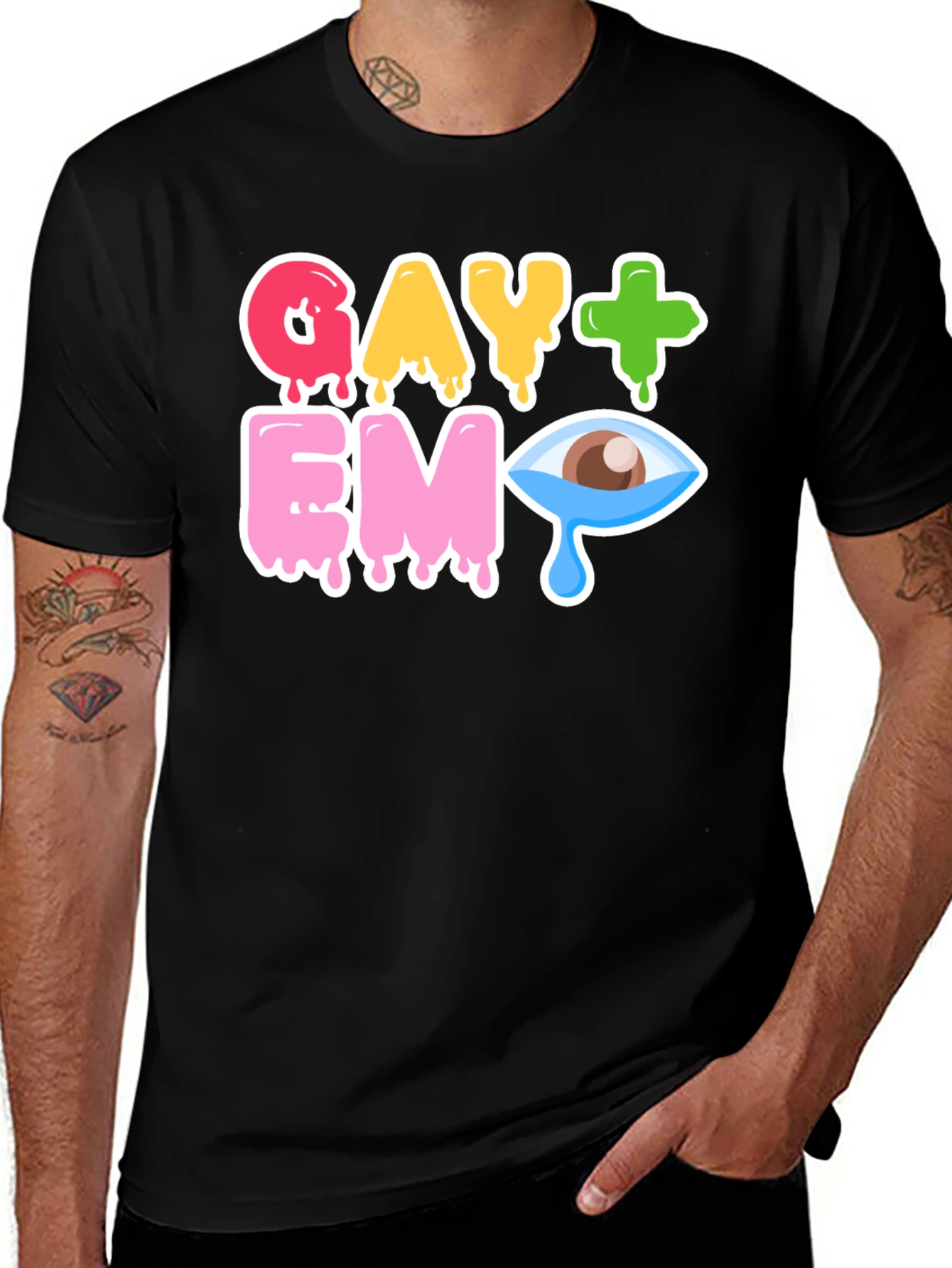 Variant 29 of Gay+Emo Graphic T-Shirt