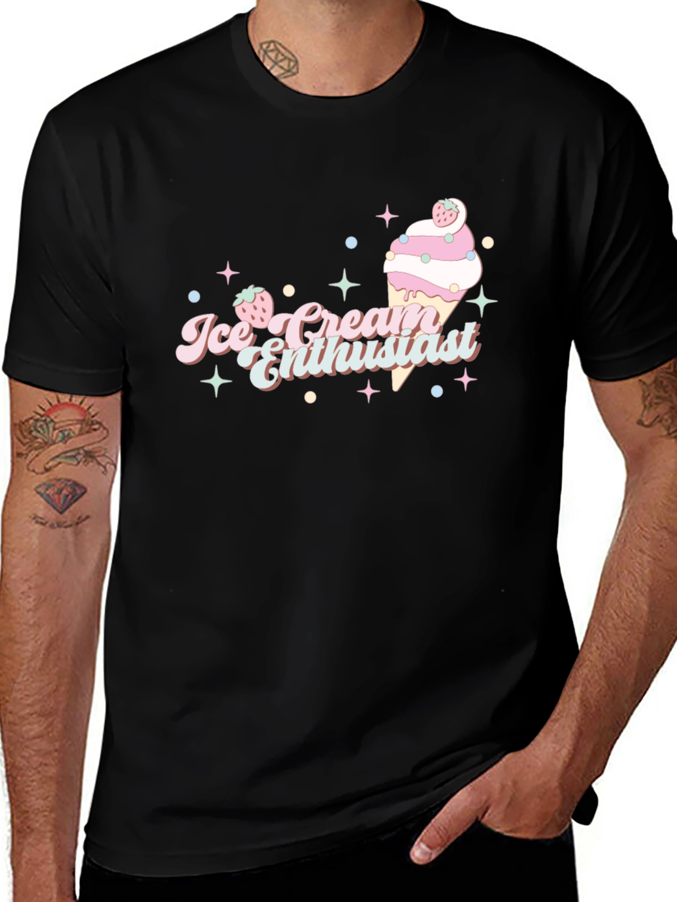Variant 10 of Ice Cream Enthusiast Graphic Tee