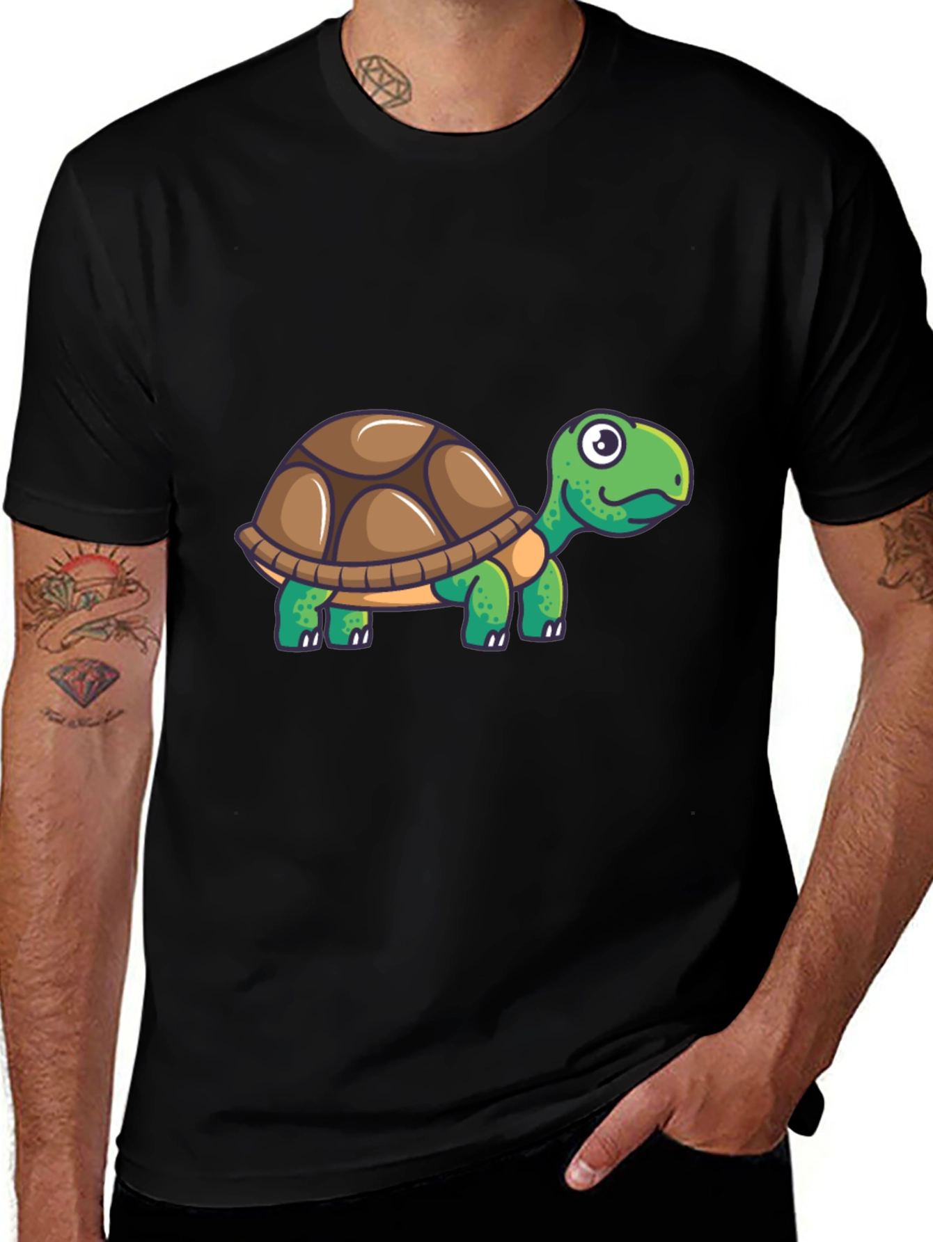 Variant 18 of Turtle Graphic Tee - Cool Cartoon Design