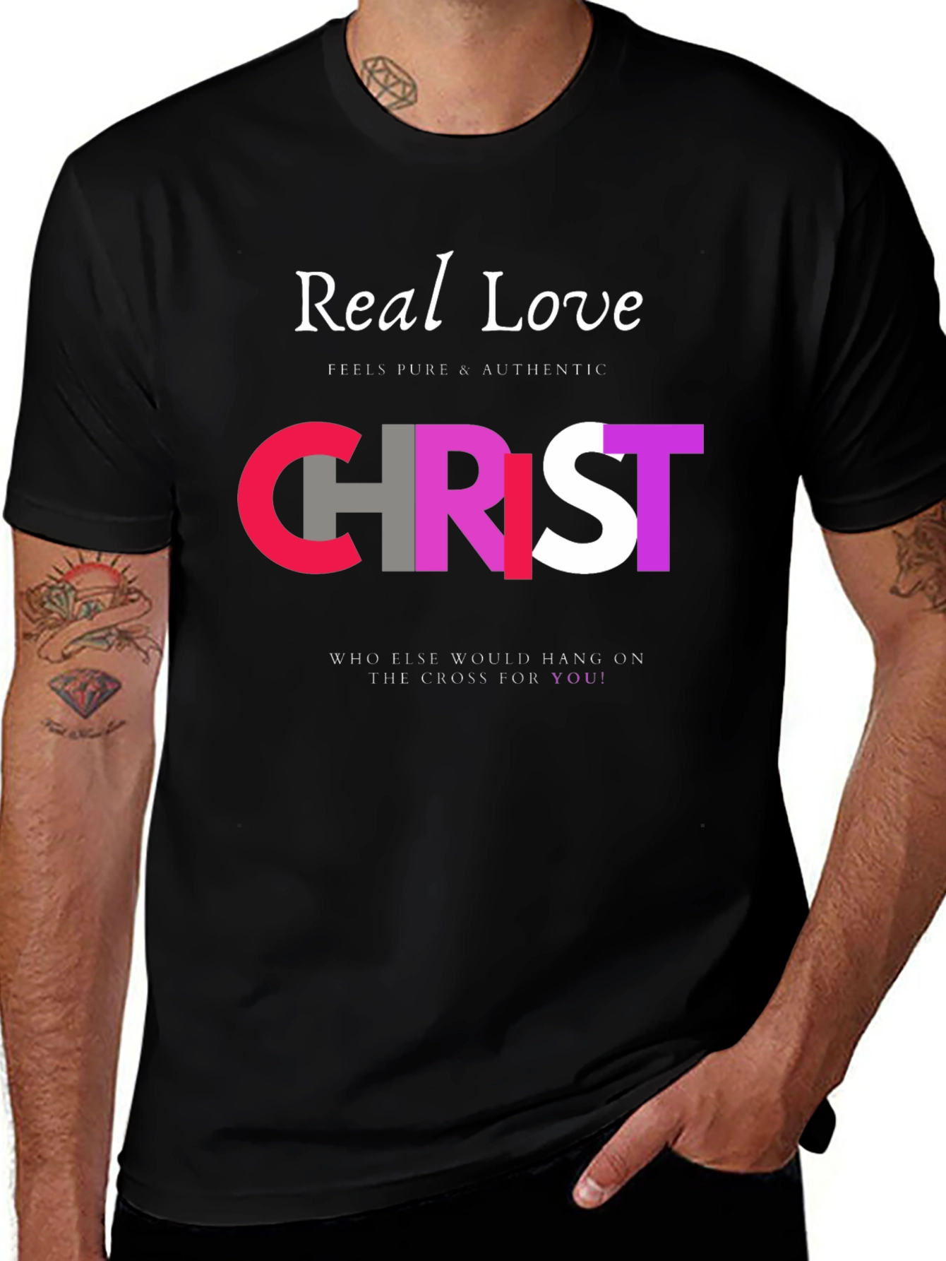 Real Love Christ Graphic T-Shirt - Faith Inspired Tee