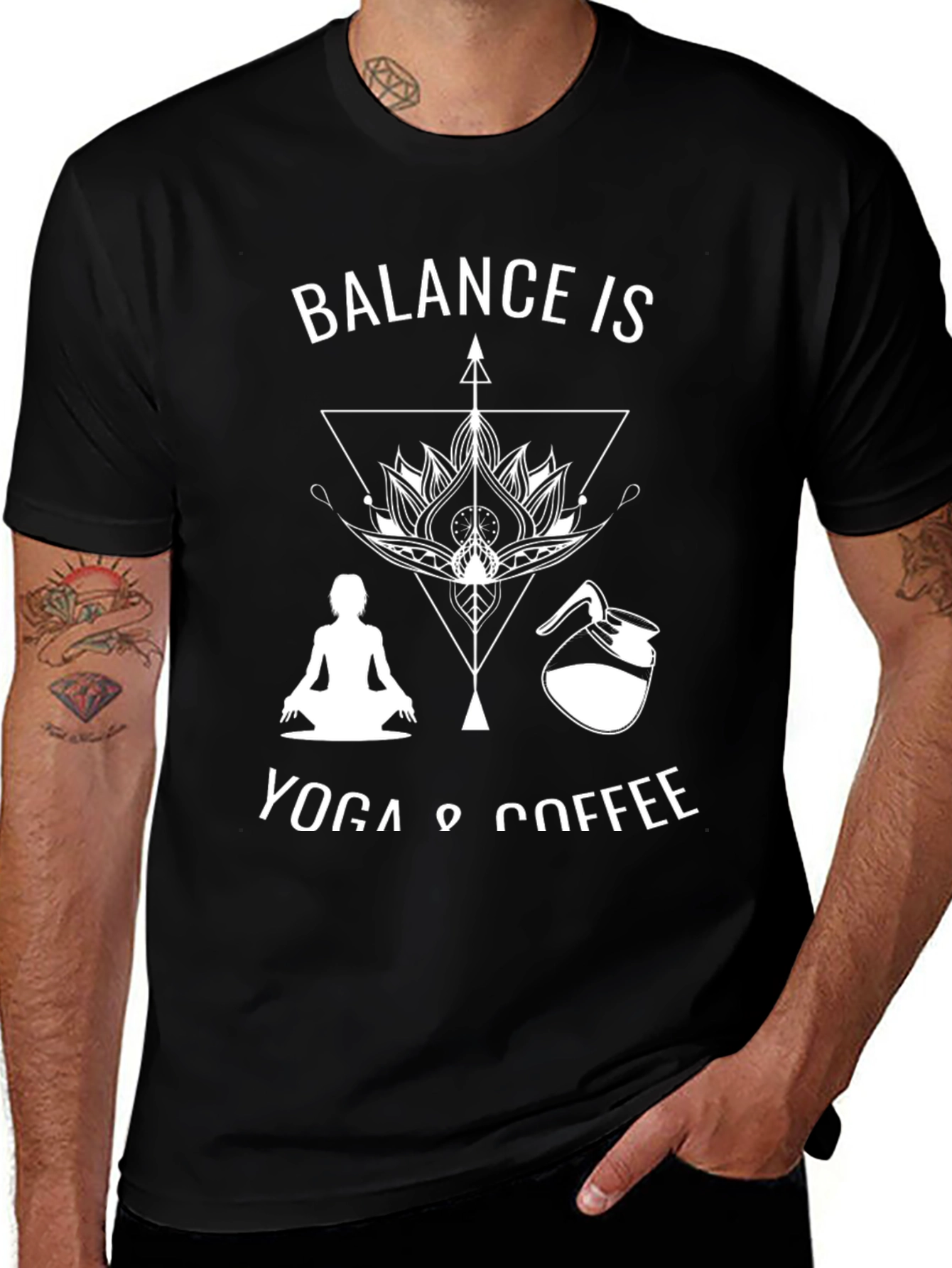 Balance is Yoga & Coffee Graphic Tee