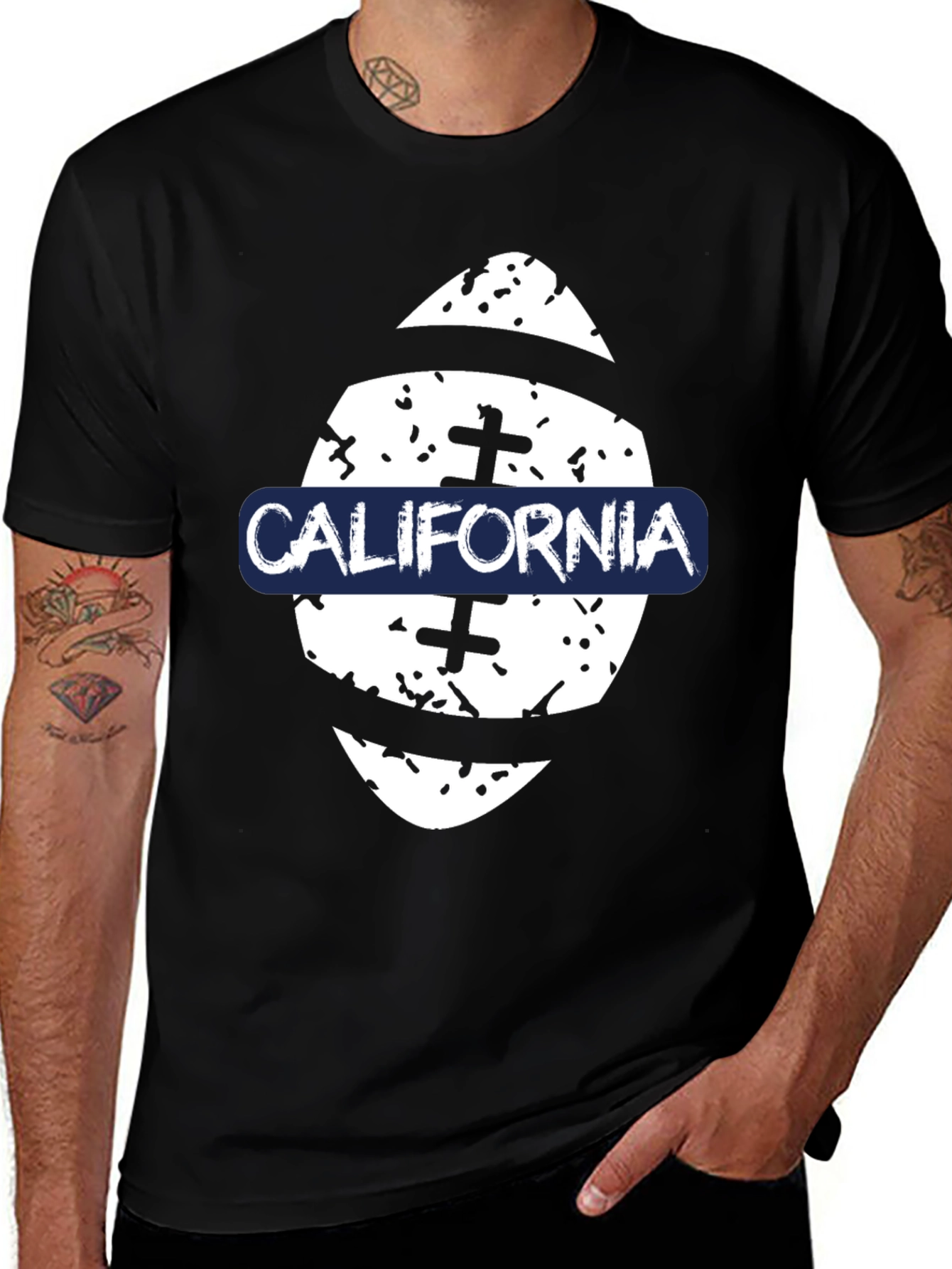California Football Graphic Tee - Black