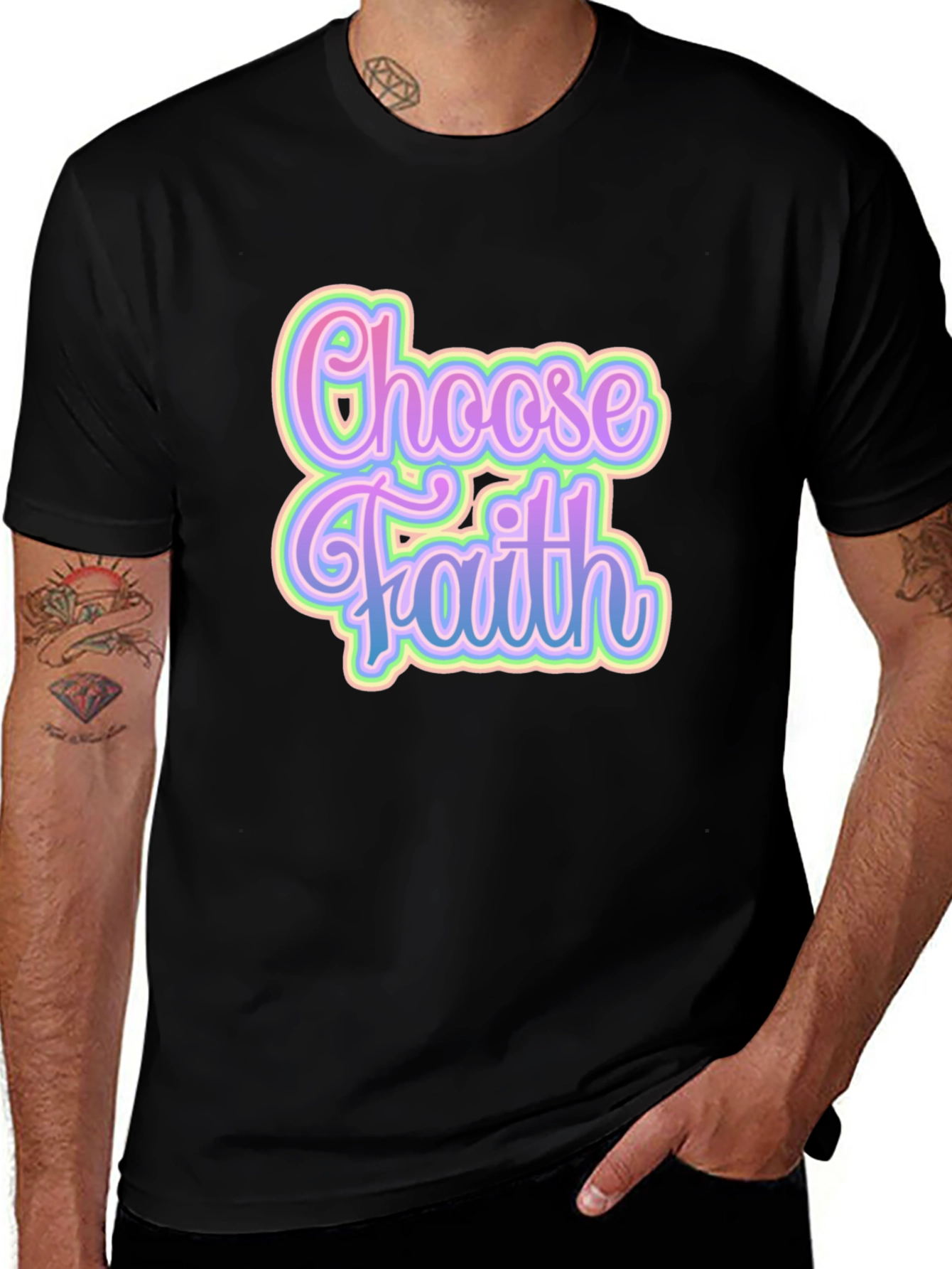 Variant 9 of Choose Faith T-Shirt - Soft Graphic Tee